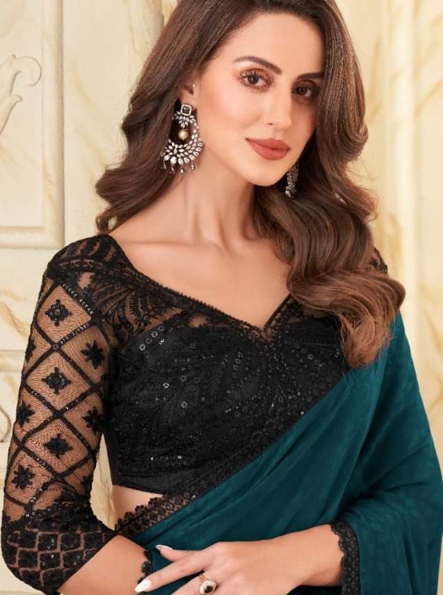 GALAXY VOL-2 BY TFH 518 TO 1101-D SERIES FANCY SILK FABRIC HEAVY WORK SAREES