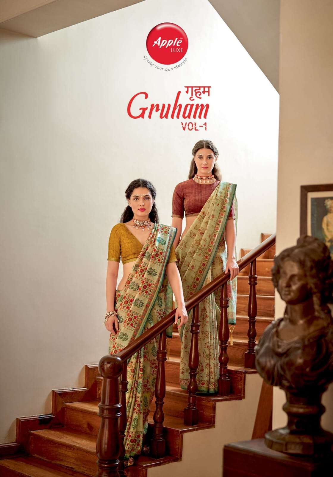 GRUHAM VOL-1 BY APPLE 101 TO 108 SERIES PURE BANARASI ZARI SILK SAREES