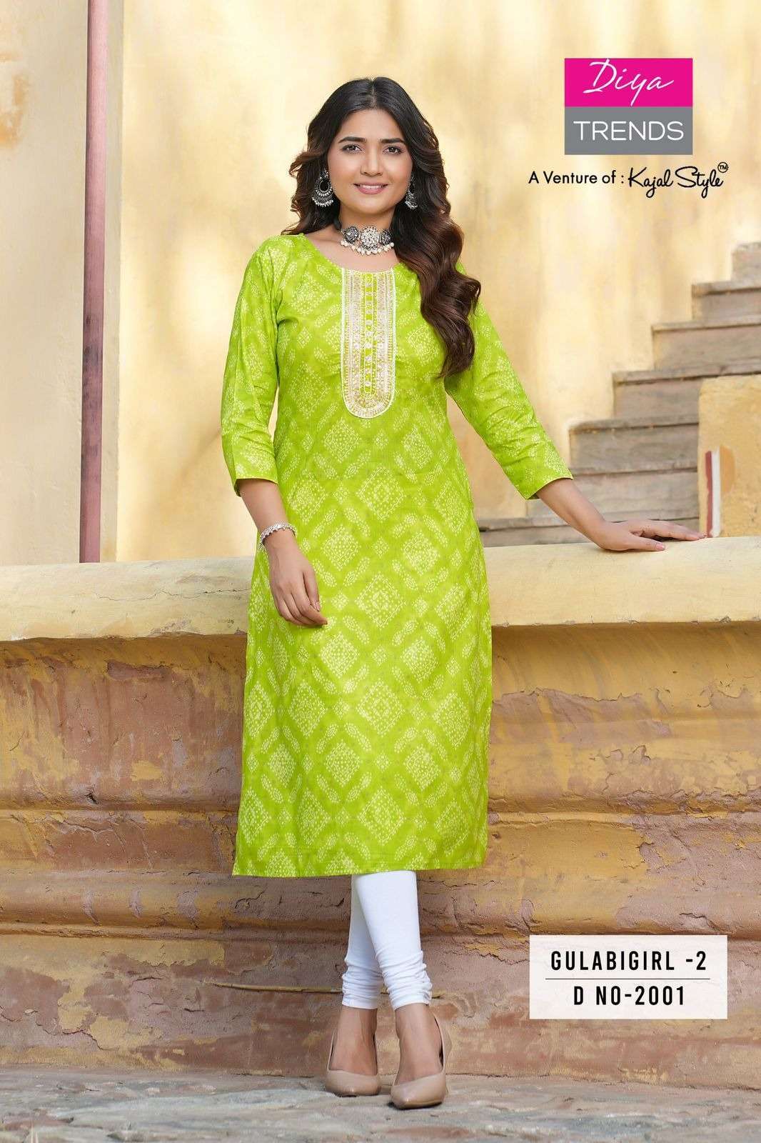 GULABGIRL VOL-2 BY DIYA TRENDS 2001 TO 2014 SERIES COTTON PRINT WORK KURTIS