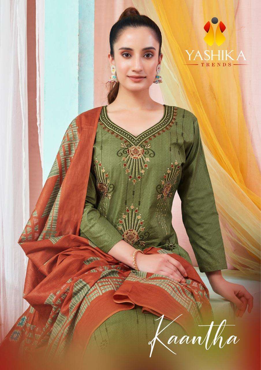 KAANTHA BY YASHIKA TRENDZ 2001 TO 2008 SERIES COTTON PRINT EMBROIDERY WORK DRESSES