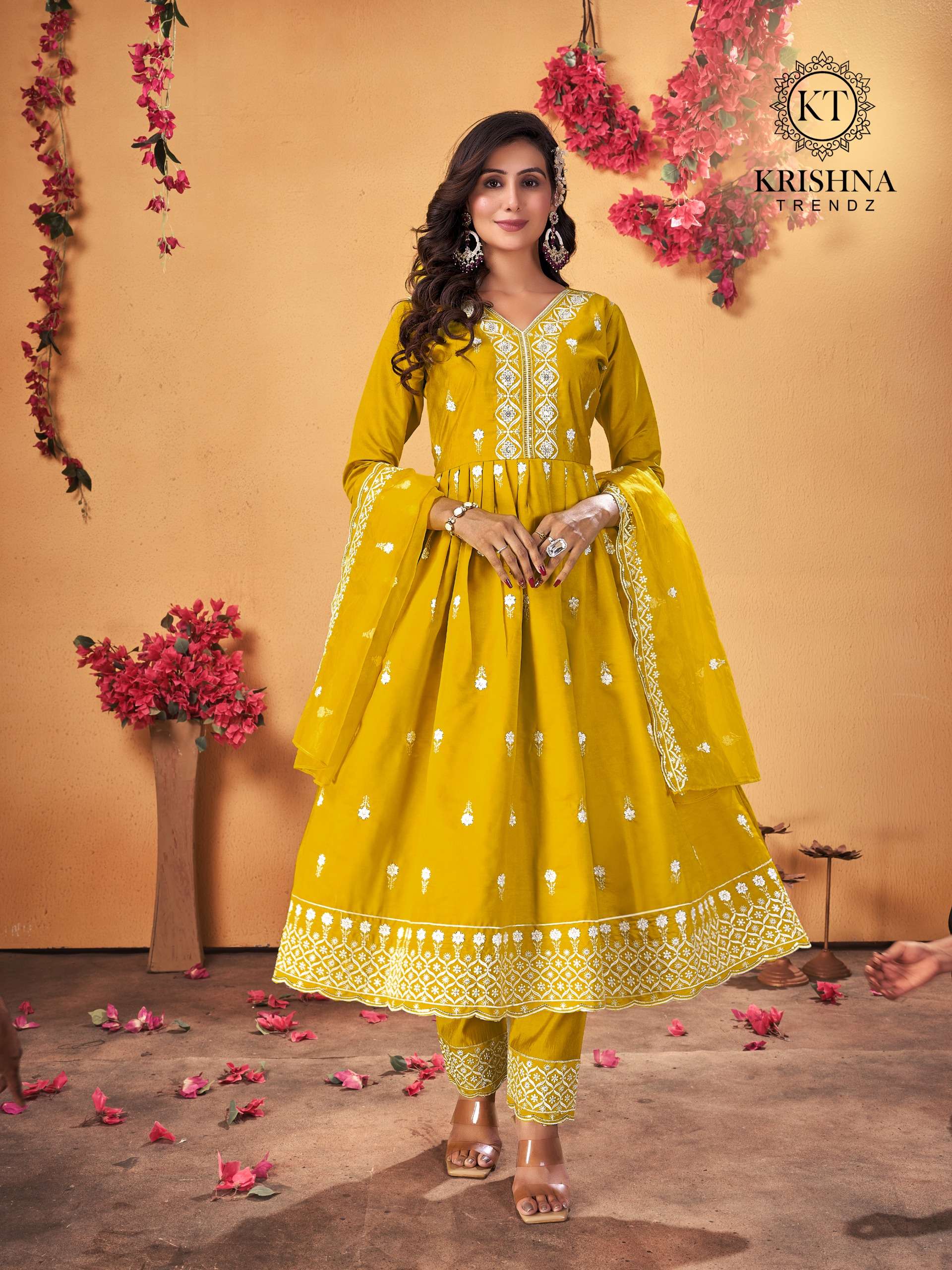 KT SUMMER FESTIVAL VOL-1 BY AQSAWHOLESALE 1001 TO 1006 SERIES ROMAN SILK READYMADE DRESSES