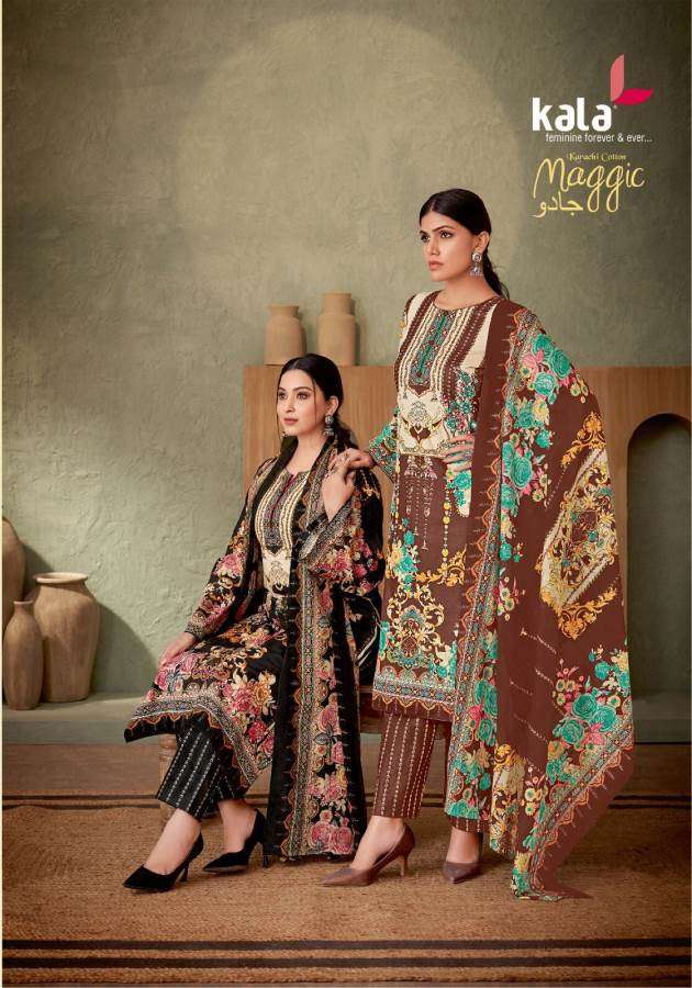 MAGGIC VOL-21 BY KALA 6001 TO 6012 SERIES PURE PREMIUM COTTON PRINT PAKISTANI DRESSES