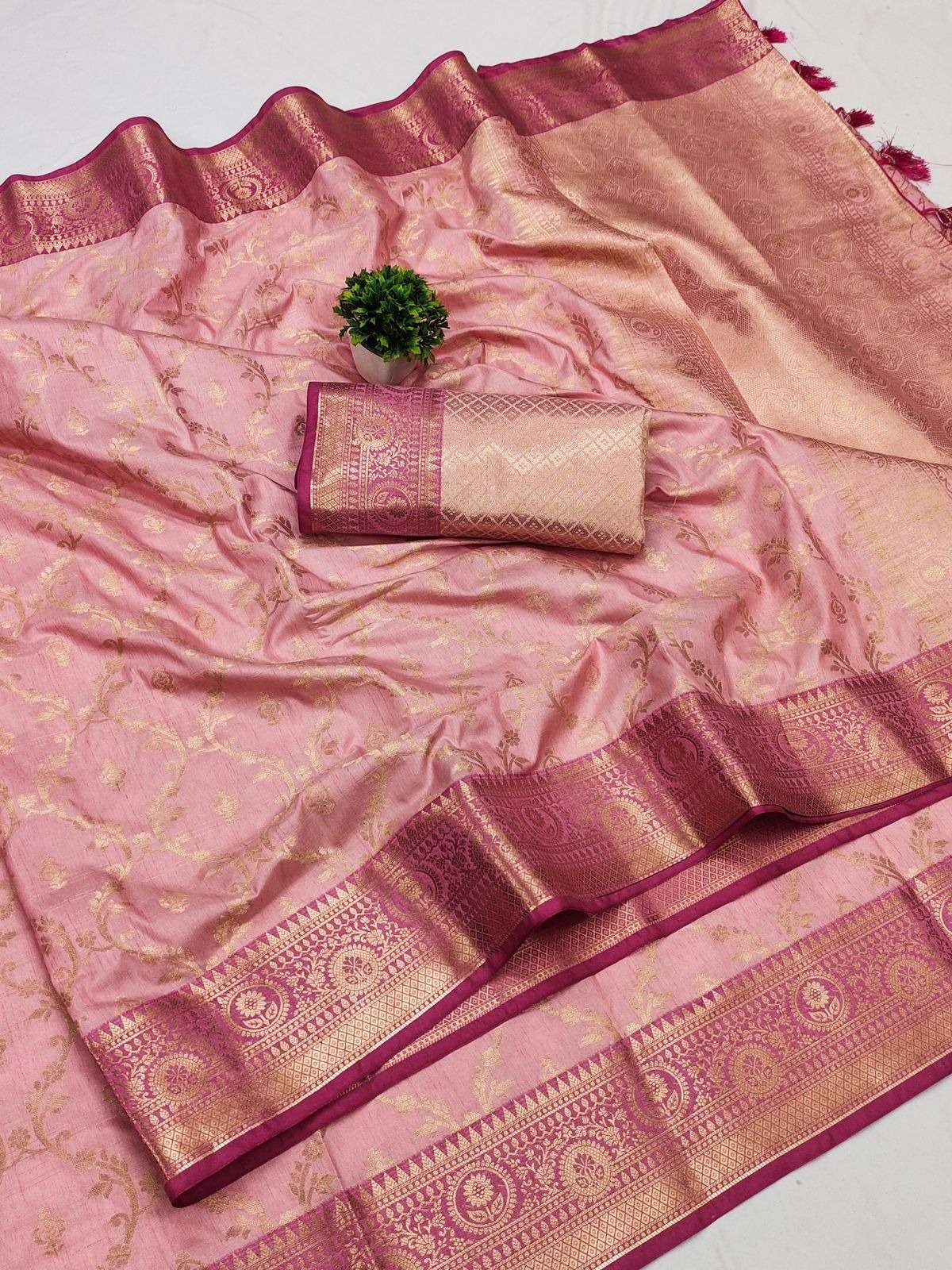 MNT-162 NX BY AQSAWHOLESALE SOFT SILK ZARI WORK FESTIVE WEAR SAREES