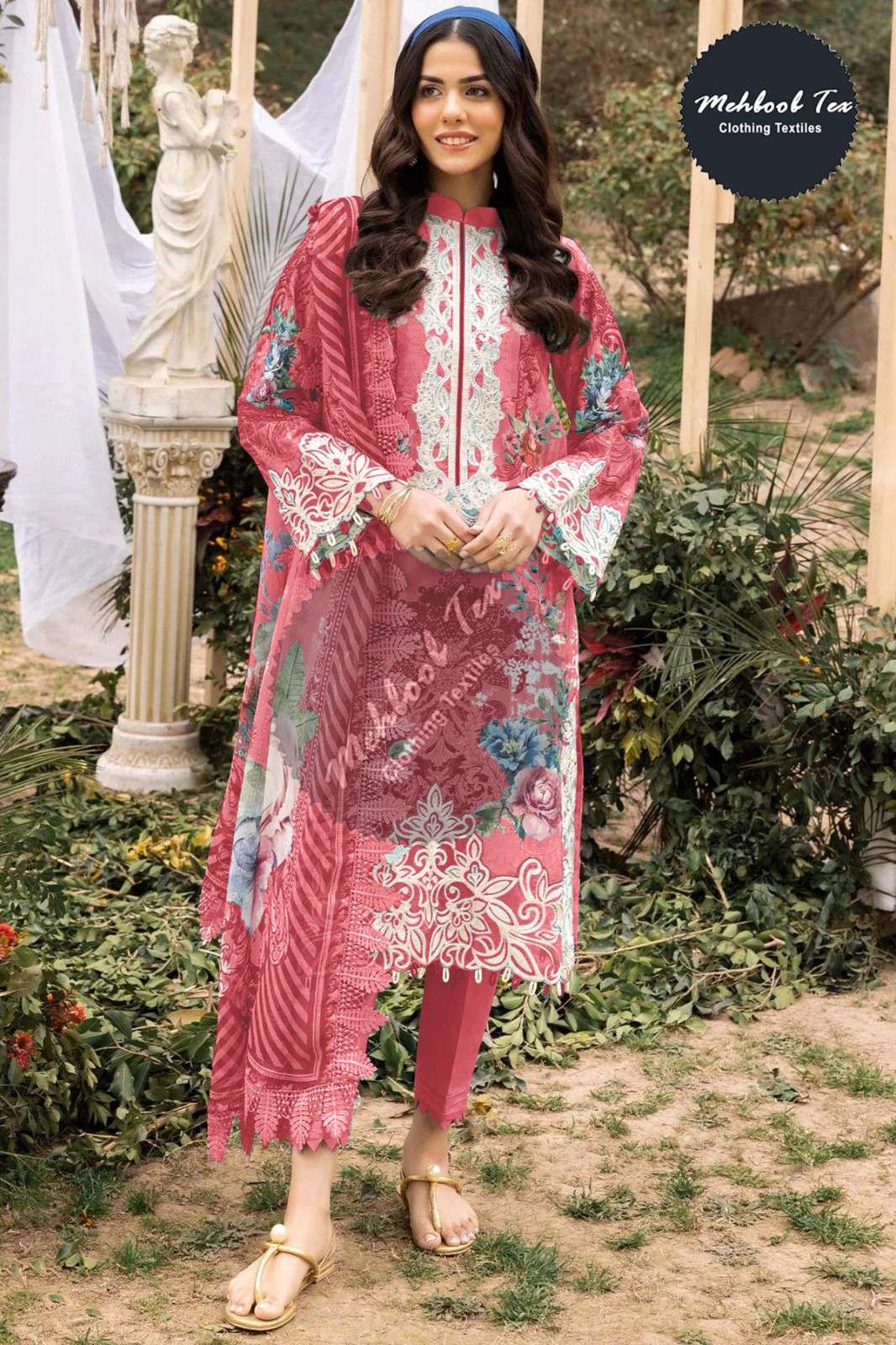 MT-1392 COLOURS BY MEHBOOB TEX COTTON PRINT WORK PAKISTANI DRESSES