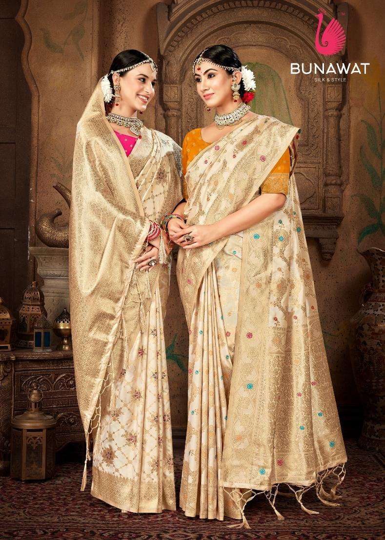 PAVITRA SILK BY BUNAWAT 1001 TO 1006 SERIES FESTIVAL SILK SAREES