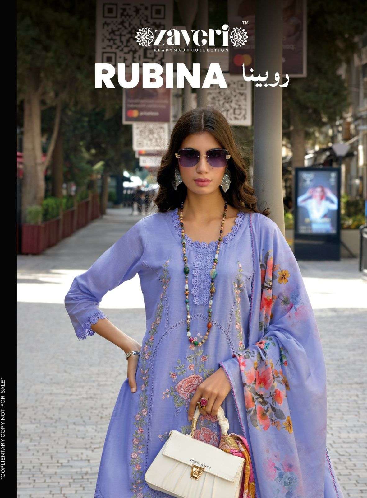 RUBINA BY ZAVERI 1321 TO 1323 SERIES COTTON EMBROIDERY WORK READYMADE DRESSES