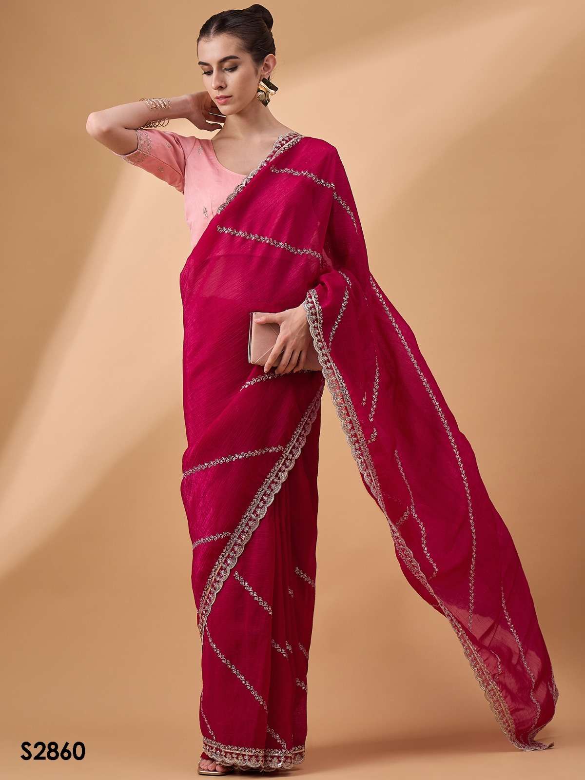 SATYA VOL-2 BY AQSAWHOLESALE MUSLIN SILK HEAVY WORK SAREES