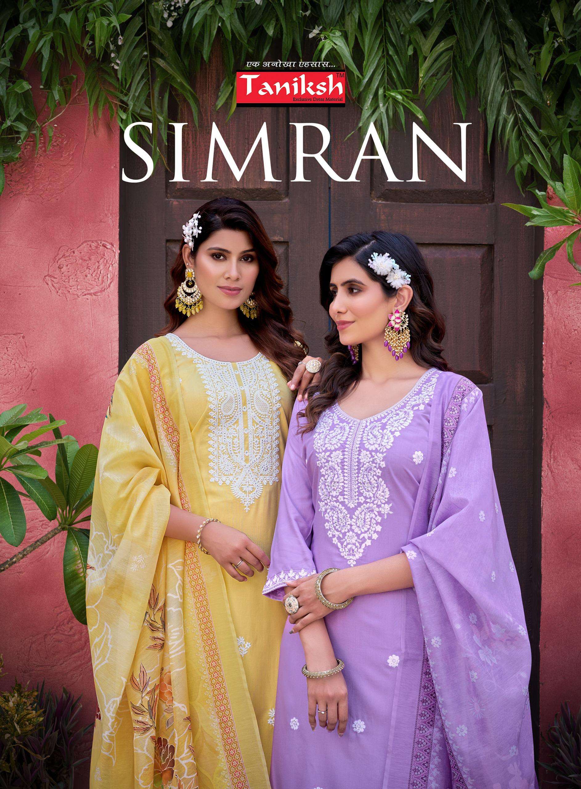 SIMRAN BY TANIKSH 1001 TO 1008 SERIES COTTON PRINT WORK READYMADE DRESSES