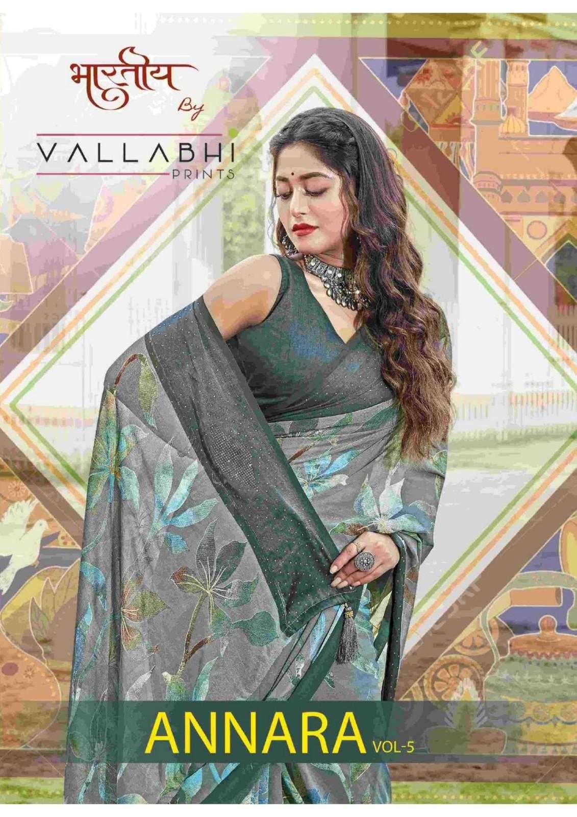 ANNARA VOL-5 BY VALLABHI PRINTS 27461 TO 27466 SERIES GEORGETTE PRINT CASUAL SAREES