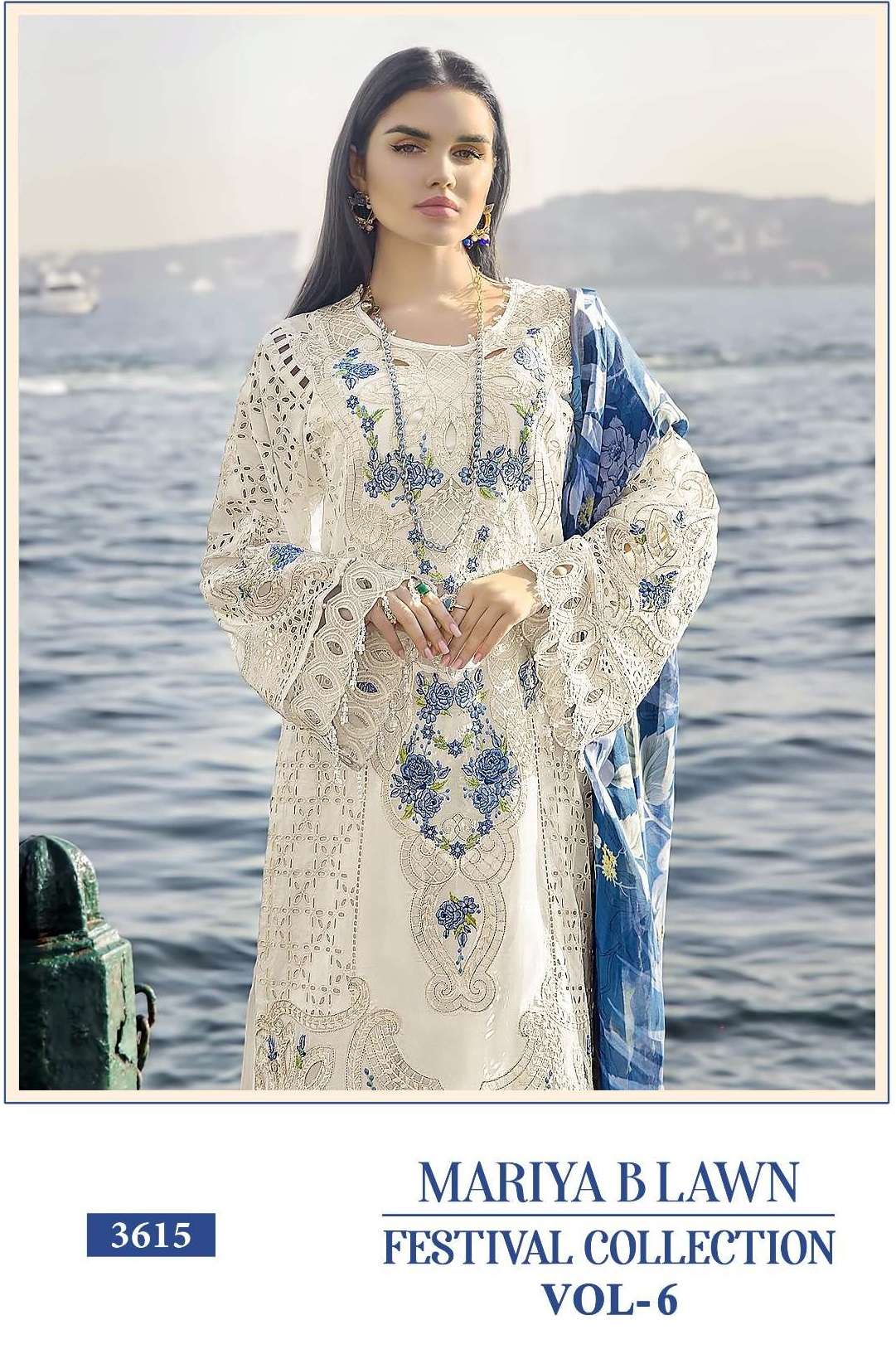 MARIYA B LAWN 3615-A TO 3615-D SERIES BY SHREE FABS LAWN COTTON WORK PAKISTANI DRESSES