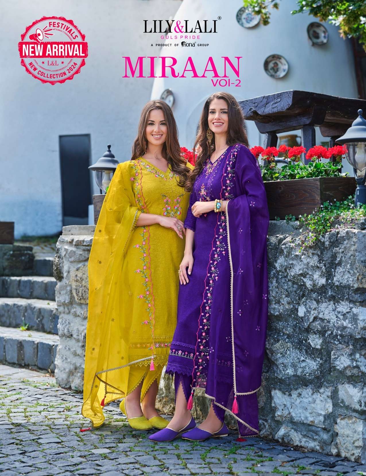 MIRAAN VOL-2 BY LILY&LALI 20401 TO 20406 SERIES VISCOSE SILK WORK READYMADE DRESSES