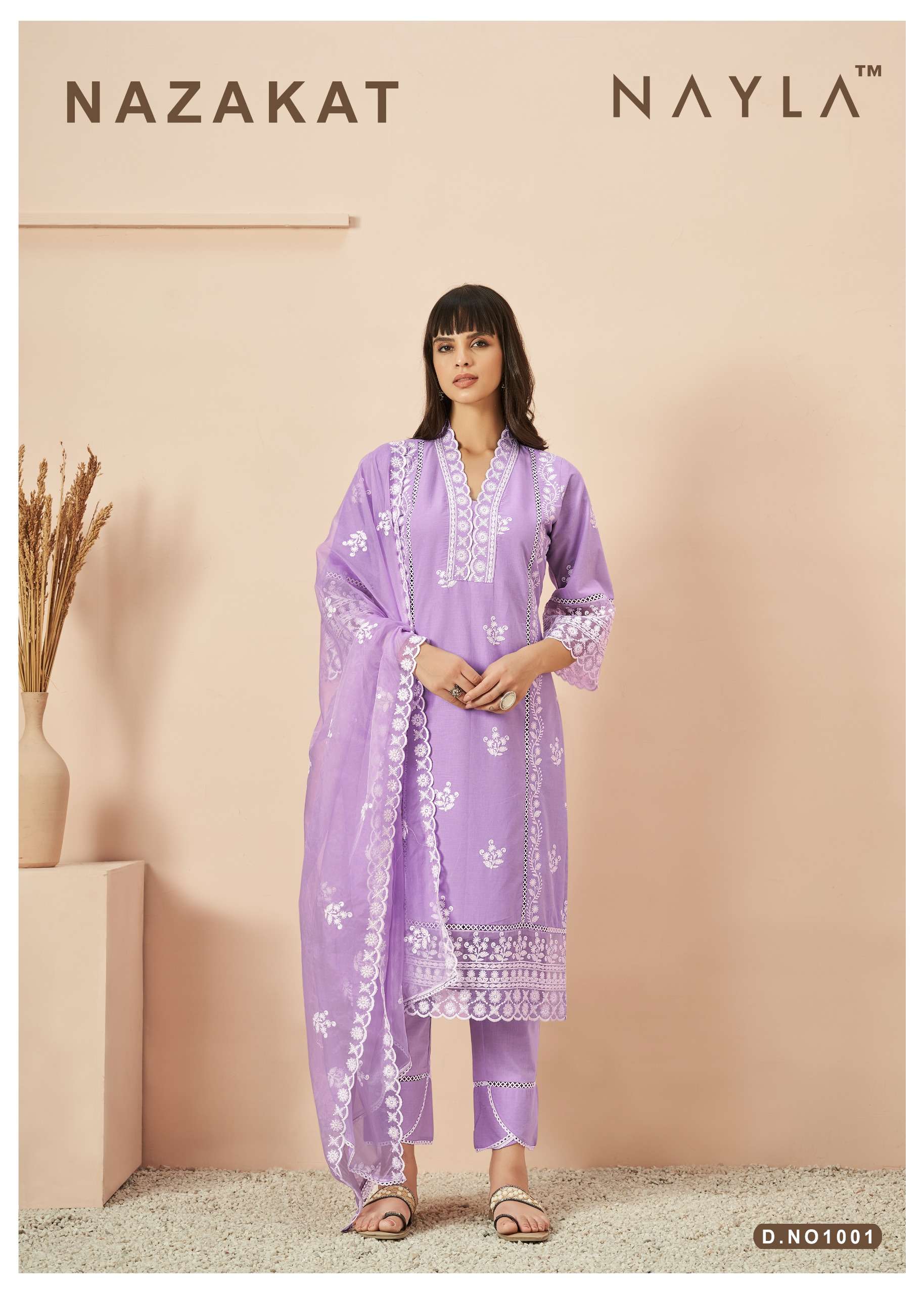 NAZAKAT BY NAYLA PURE COTTON HEAVY WORK READYMADE DRESSES