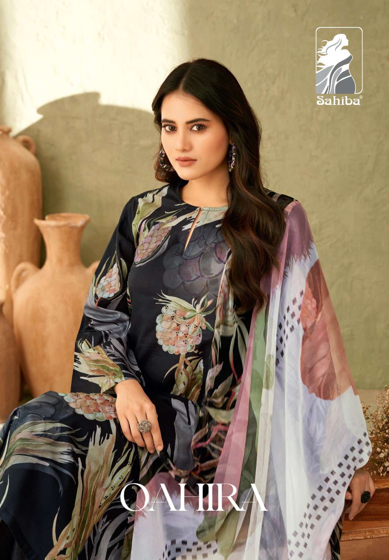 QAHIRA BY SAHIBA 7203 TO 7298 SERIES PURE COTTON LAWN PRINT HAND WORK DRESSES