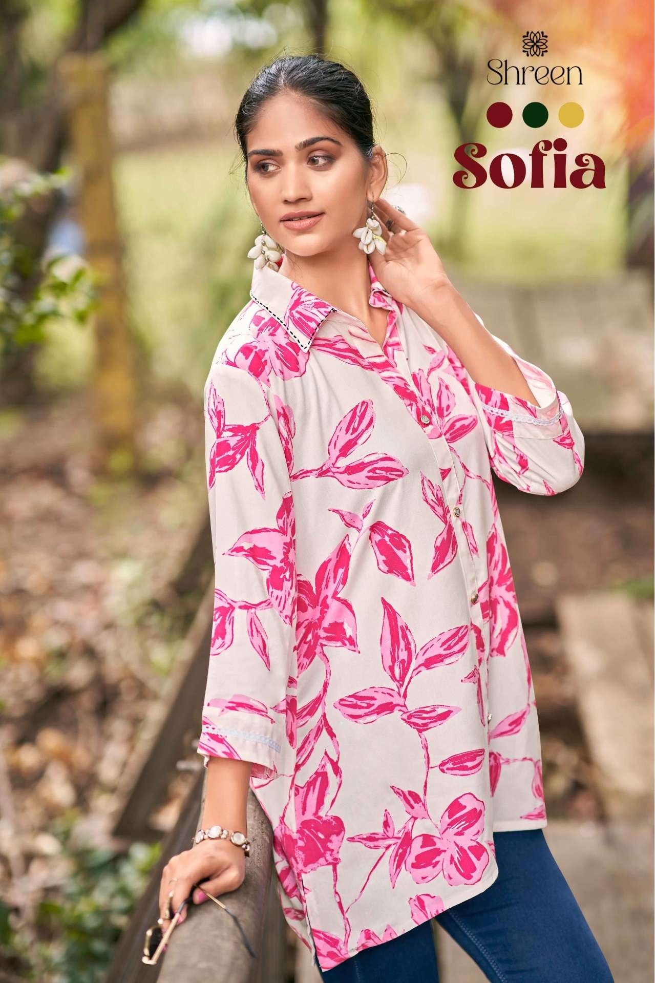 SHREEN SOFIA BY AQSAWHOLESALE 1001 TO 1006 SERIES RAYON PRINT TUNICS