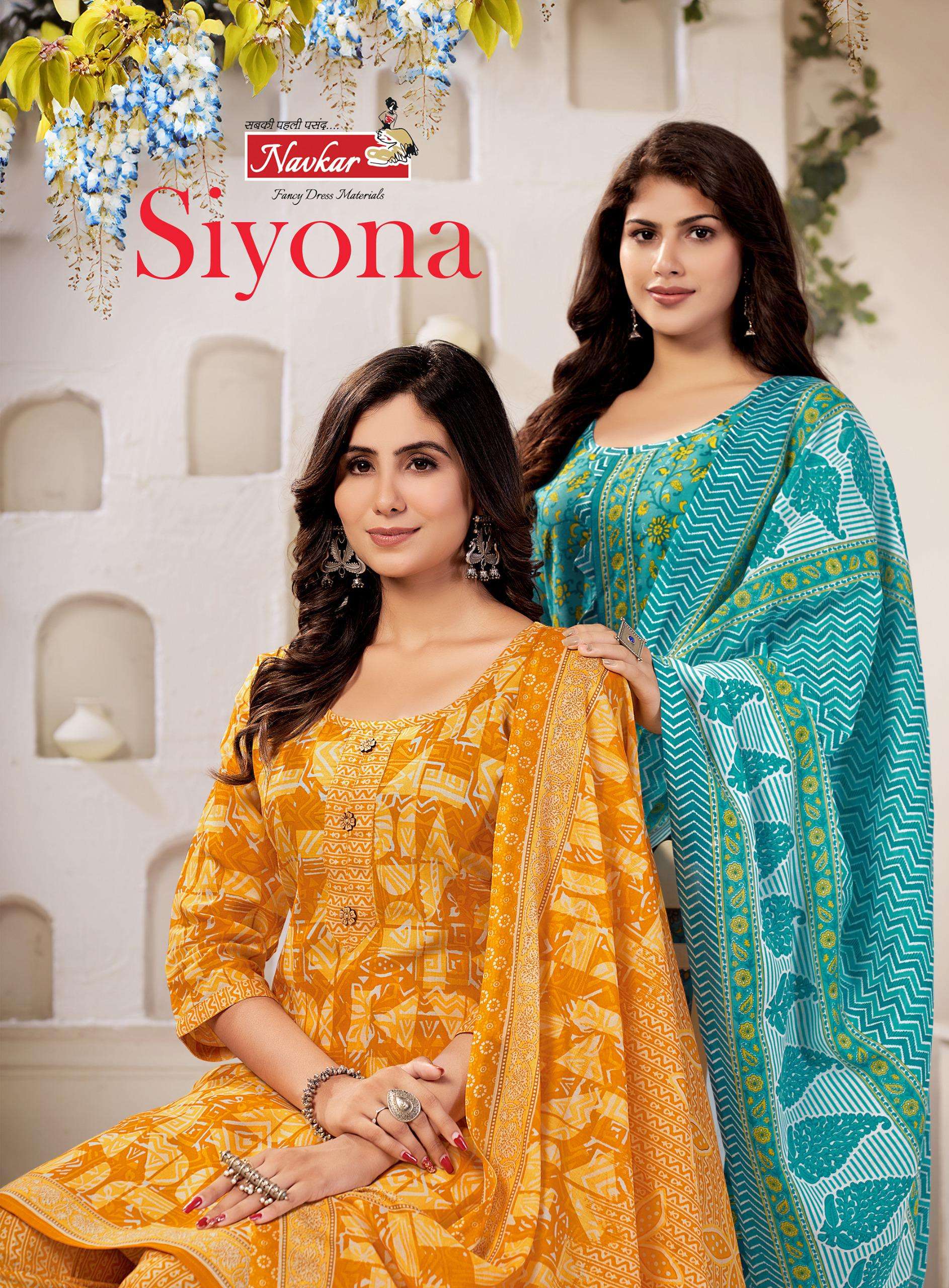 SIYONA BY NAVKAR 1001 TO 1012 SERIES MIX COTTON PRINT READYMADE DRESSES