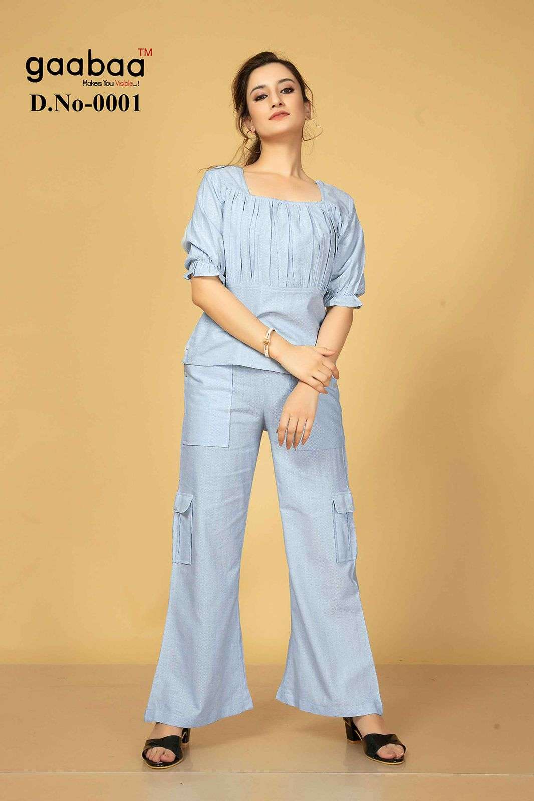 SUMMER COOL BY GAABAA 01 TO 04 SERIES FANCY RAYON WORK CO-ORD SET