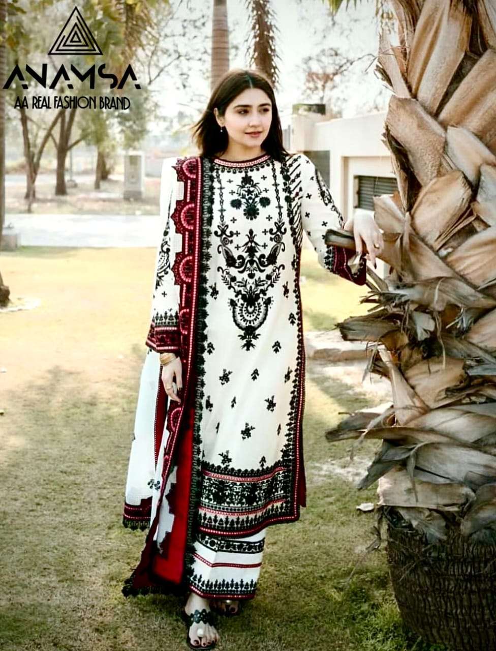 ANAMSA 439 HIT DESIGN BY ANAMSA RAYON EMBROIDERY WORK PAKISTANI DRESS