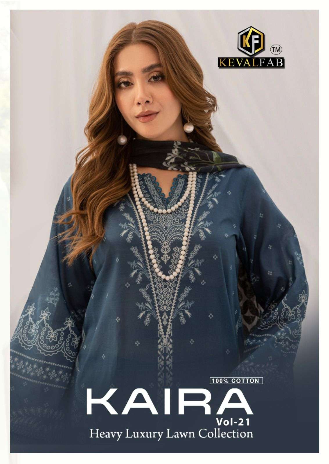 KAIRA VOL-21 BY KEVAL FAB 21001 TO 21006 SERIES PURE LAWN COTTON PRINT DRESSES