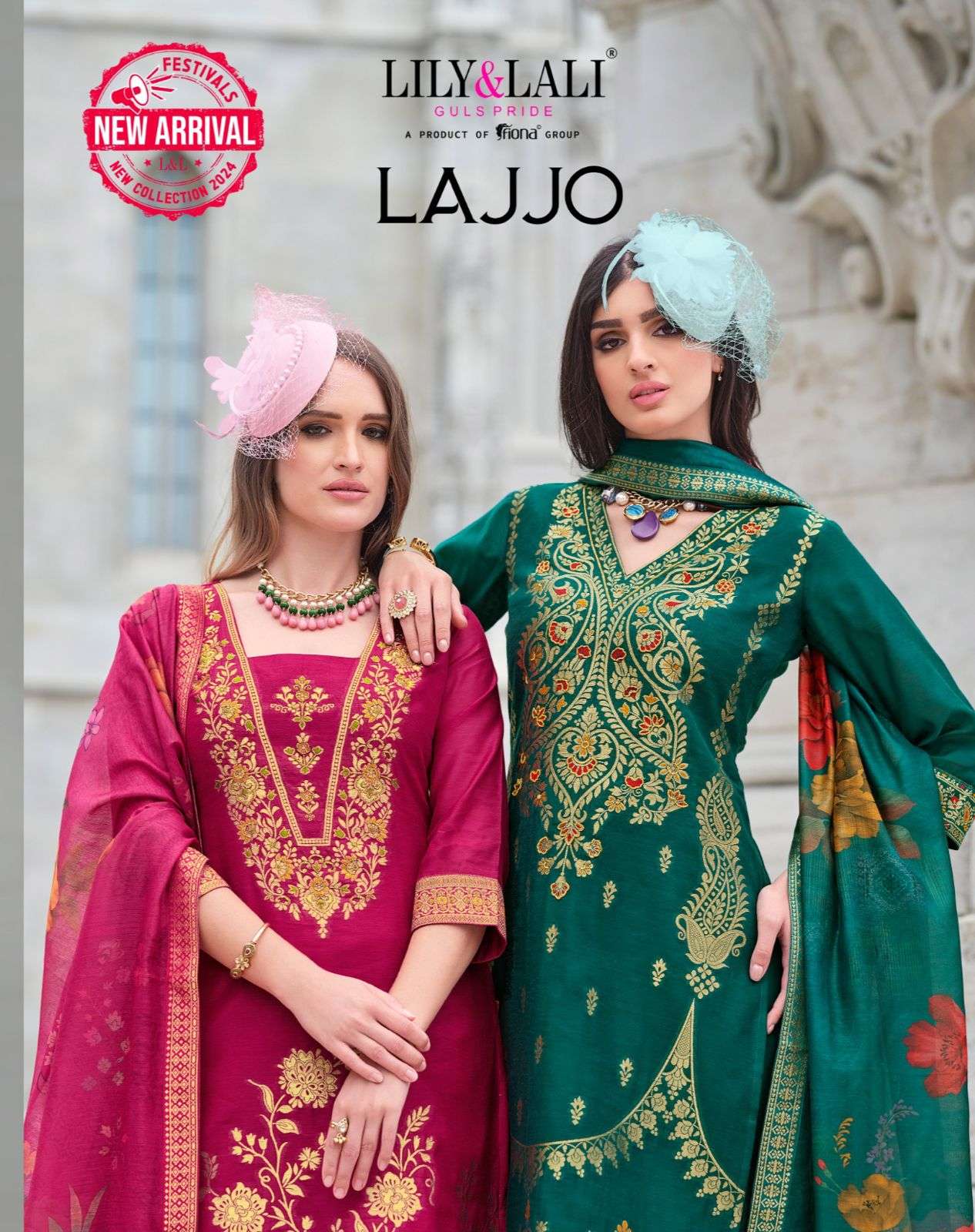 LAJJO BY LILY&LALI 20701 TO 20706 SERIES BANARASI SILK JACQUARD WORK READYAMDE DRESSES