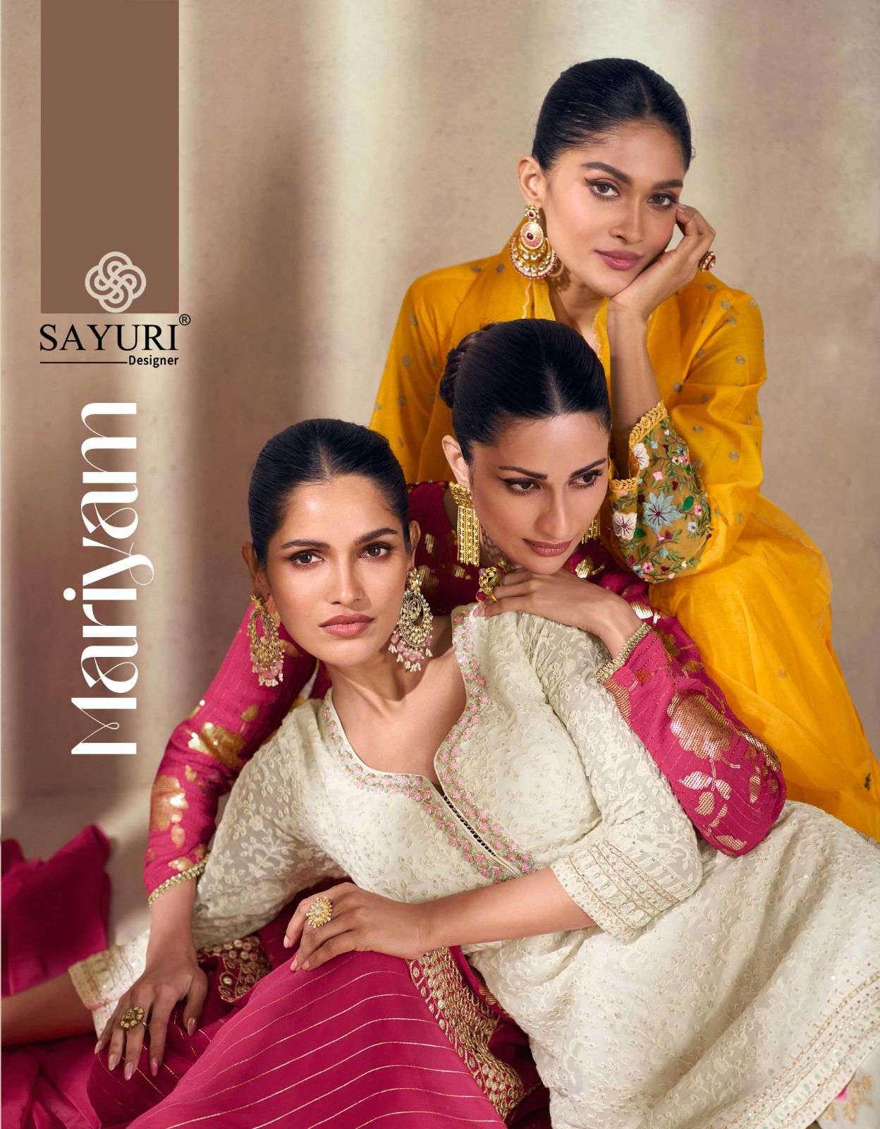 MARIYAM BY SAYURI 5499 TO 5501 SERIES PREMIUM SILK HEAVY WORK READYMADE DRESSES