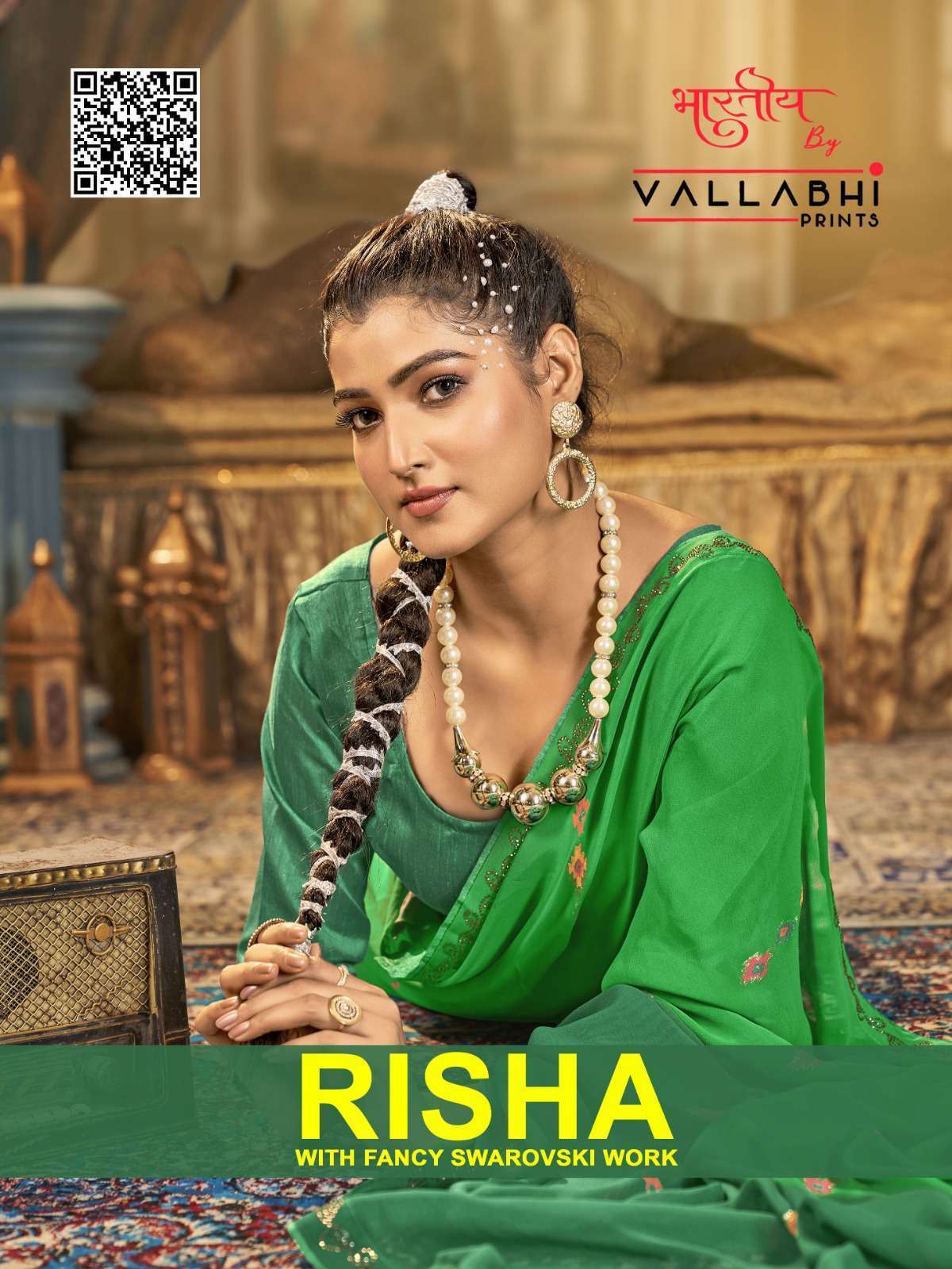 RISHA BY VALLABHI PRINTS 161068 TO 161074 SERIES GEORGETTE WORK SAREES