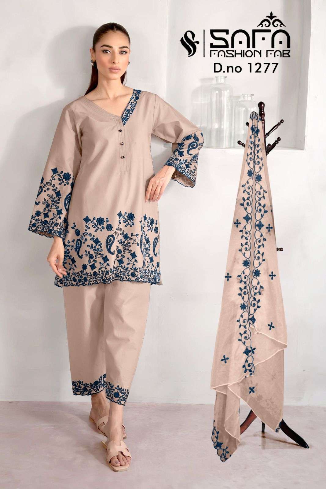 SAFA 1277 NX BY SAFA FASHION FAB VISCOSE BLENDED WORK READYMADE PAKISTANI DRESSES