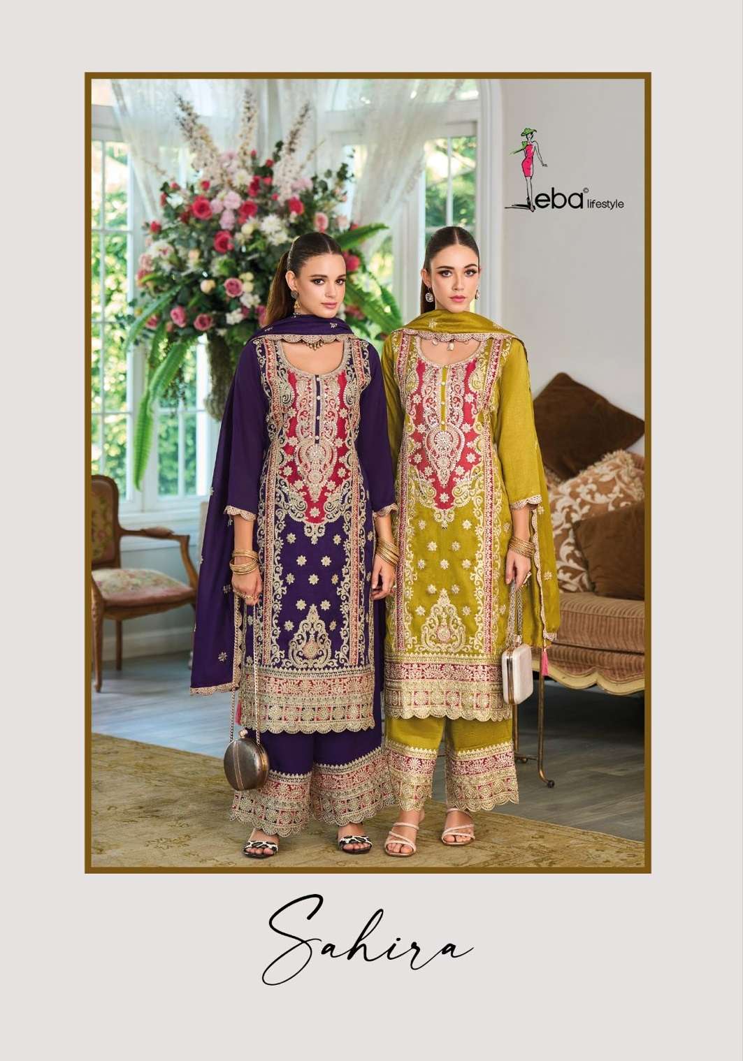 SAHIRA BY EBA LIFESTYLE 1693 & 1694 SERIES PREMIUM SILK EMBROIDERY READYMADE DRESSES