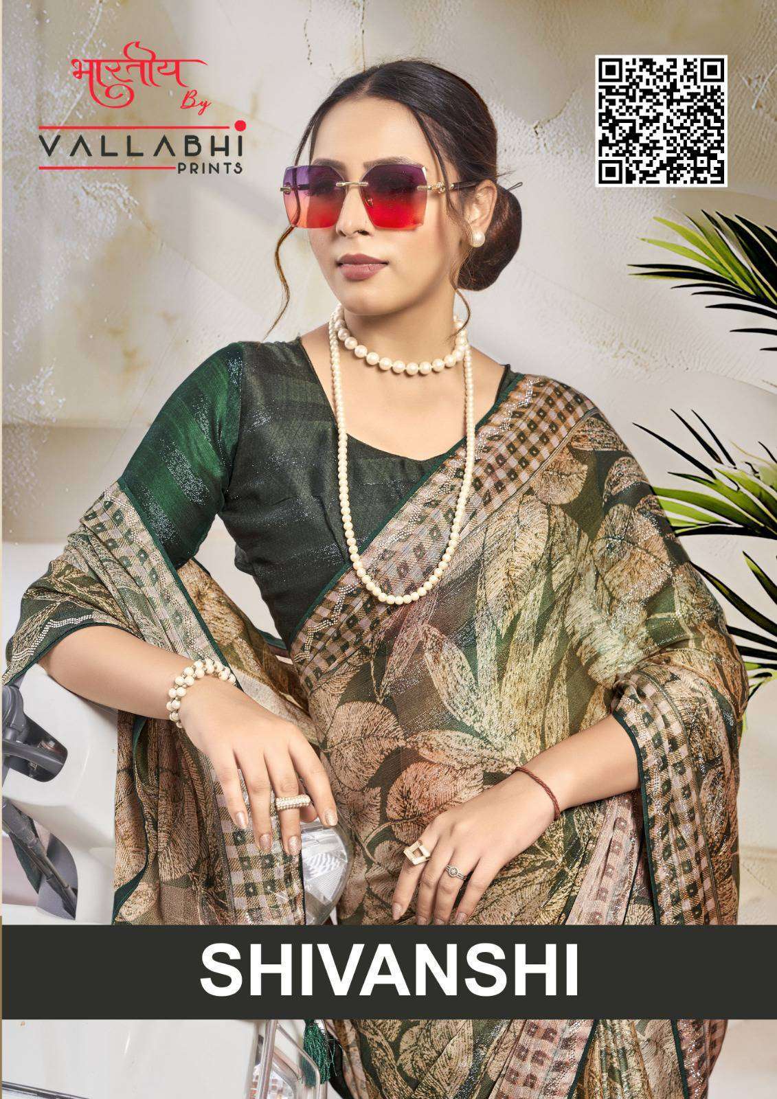 SHIVANSHI BY VALLABHI PRINTS 161308 TO 161313 SERIES CHIFFON PRINT WORK SAREES