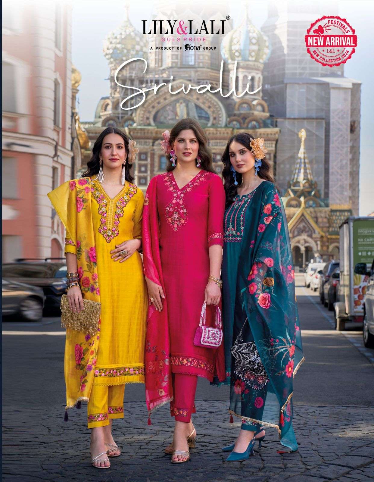 SRIVALLI BY LILY & LALI 20901 TO20906 SERIES VISCOSE HAND WORK READYMADE DRESSES