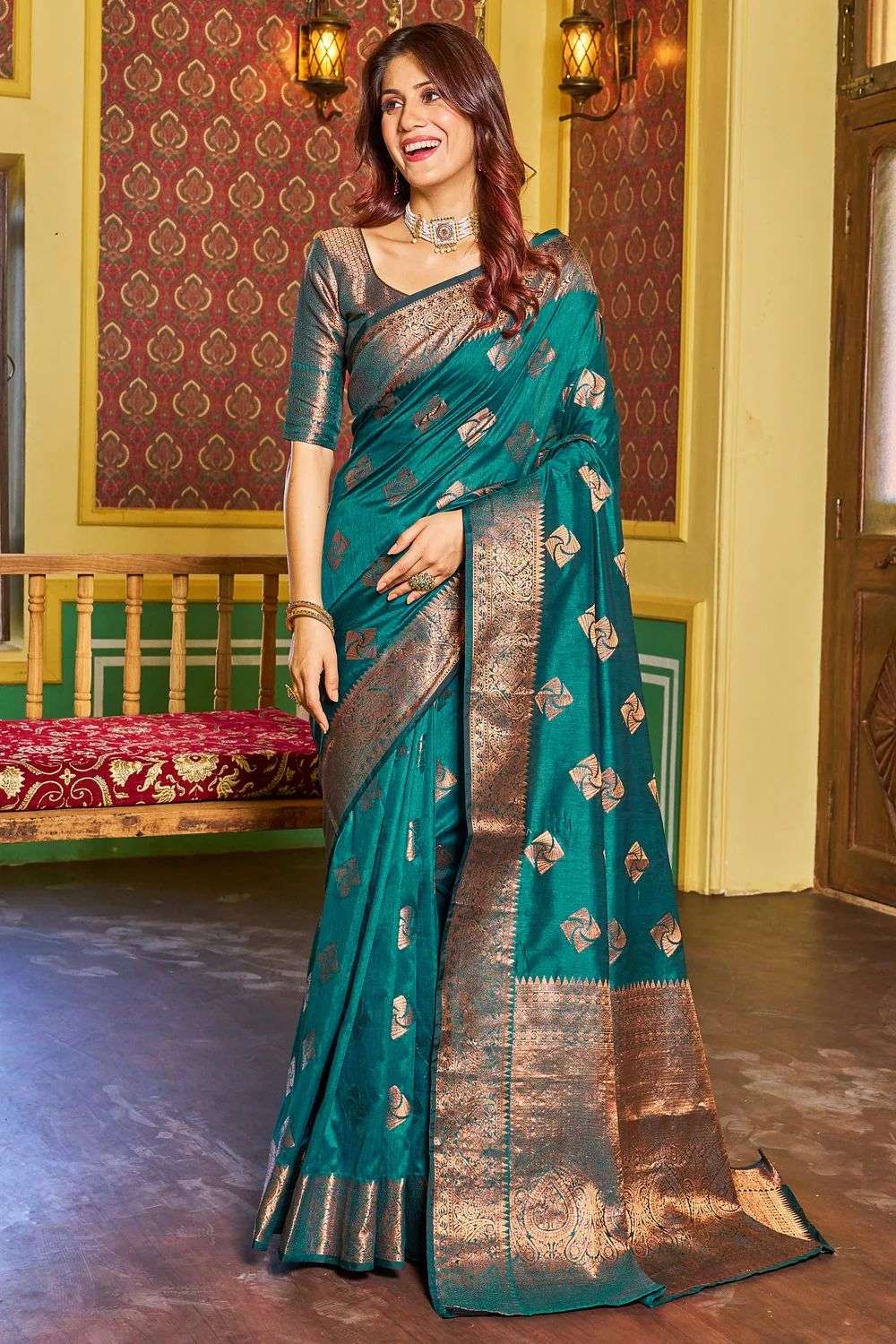 SUHANI BY AQSAWHOLESALE SOFT SILK ZARI WORK SAREES