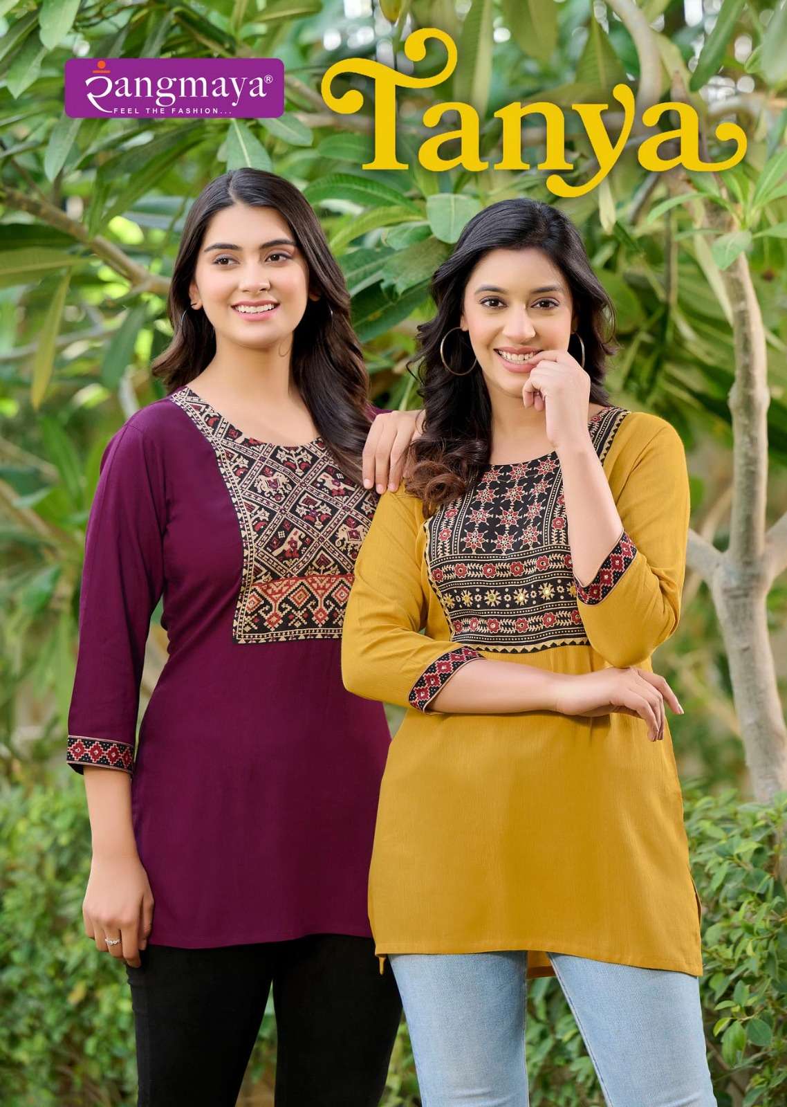 TANYA BY RANGMAYA 101 TO 108 SERIES FANCY PRINT WORK TUNICS