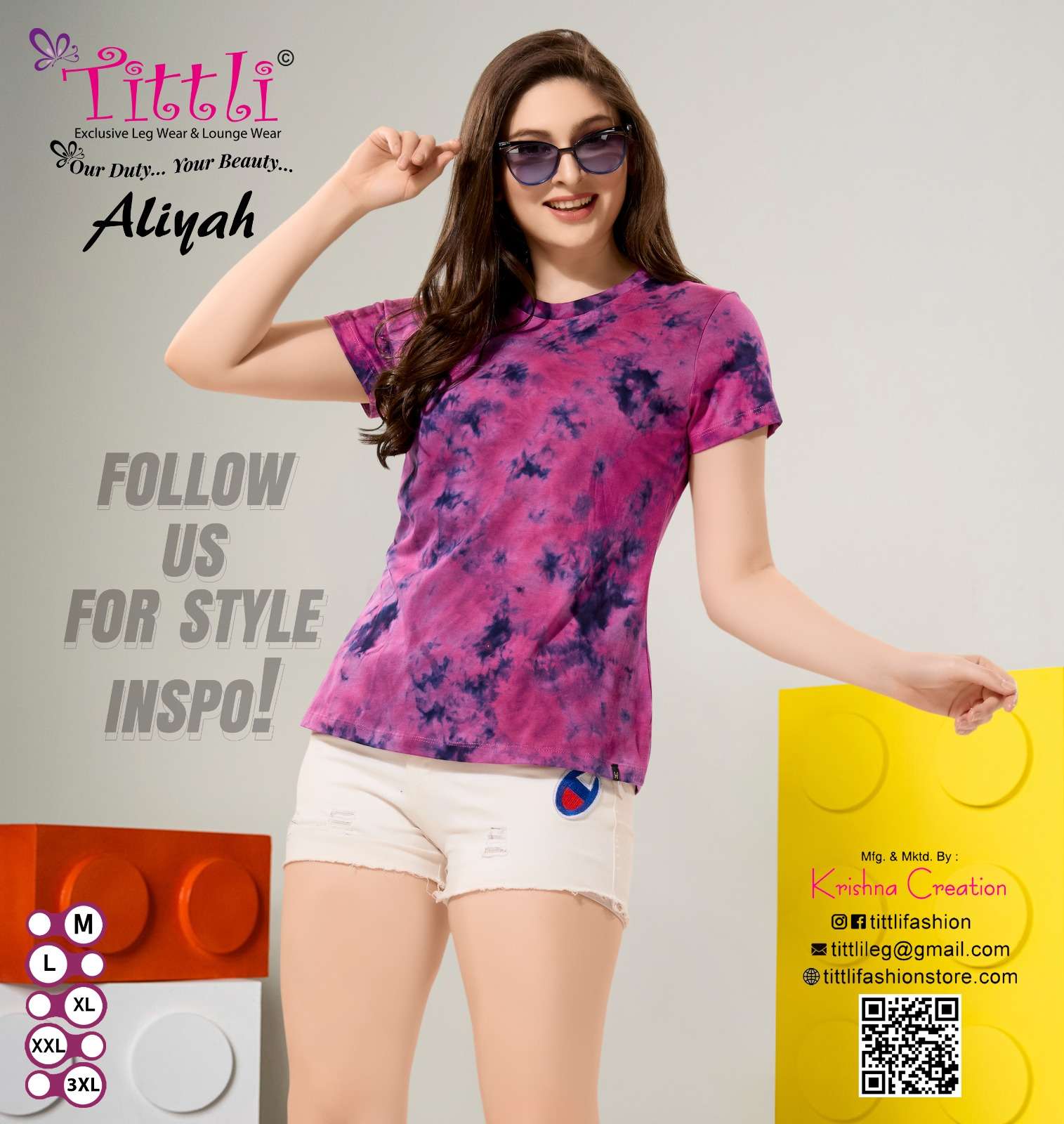 TITTLI ALIYAH BY AQSAWHOLESALE FANCY PRINTED T-SHIRTS