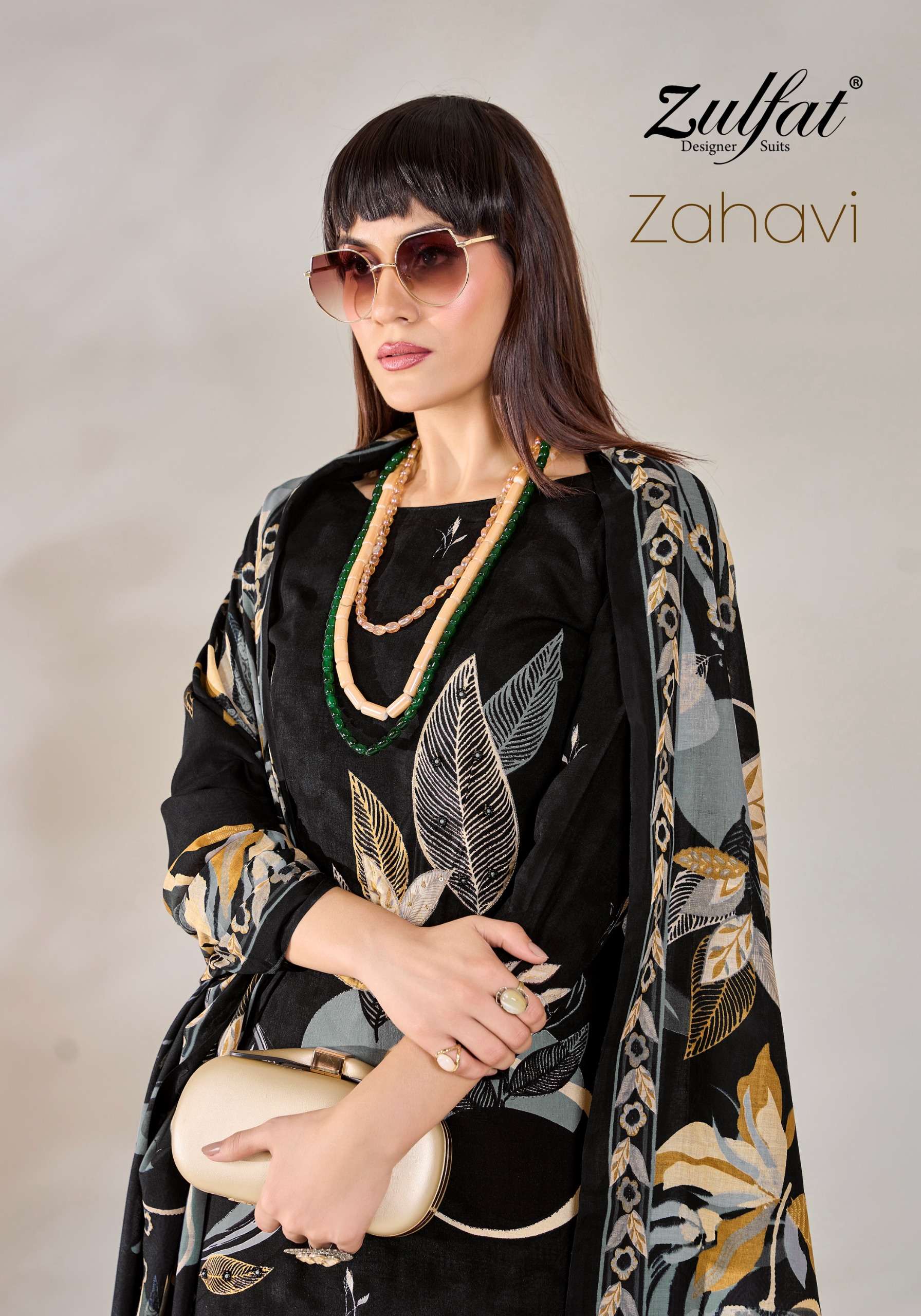 ZAHAVI BY ZULFAT 564-001 TO 564-006 SERIES VISCOSE RAYON PRINT WORK DRESSES