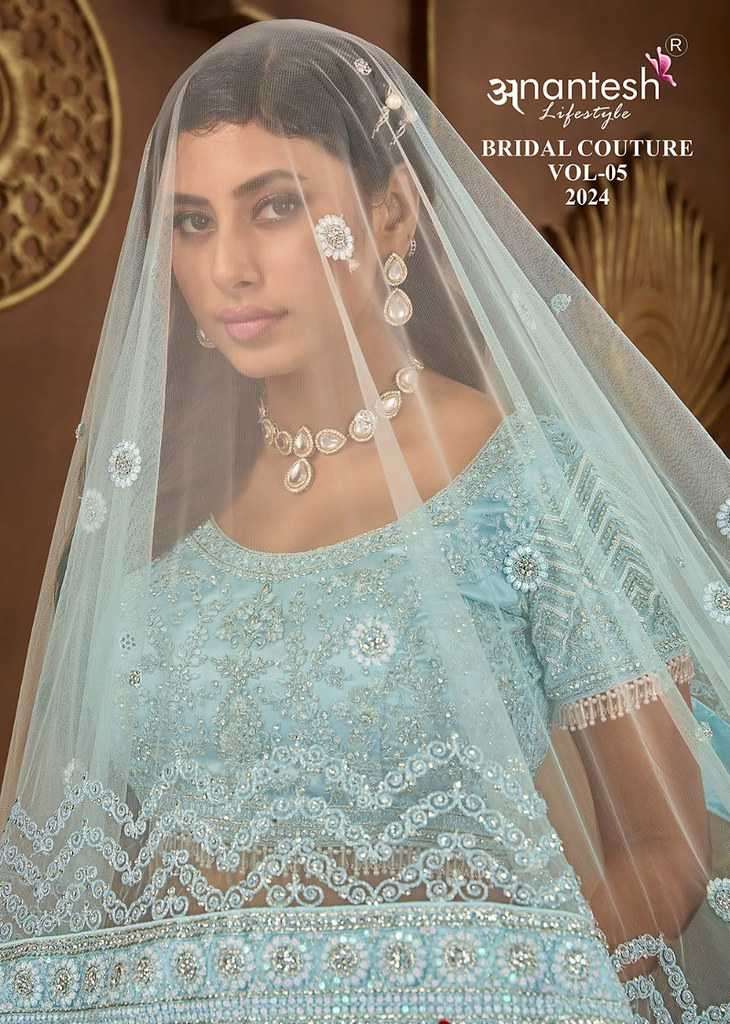 BRIDAL COUTURE VOL-5 BY ANANTESH LIFESTYLE 9012 TO 9021 NET HEAVY WORK LEHENGAS