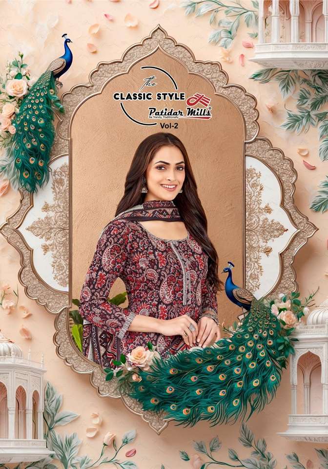 CLASSIC STYLE VOL-2 BY PATIDAR MILLS 2001 TO 2010 SERIES COTTON PRINT DRESSES