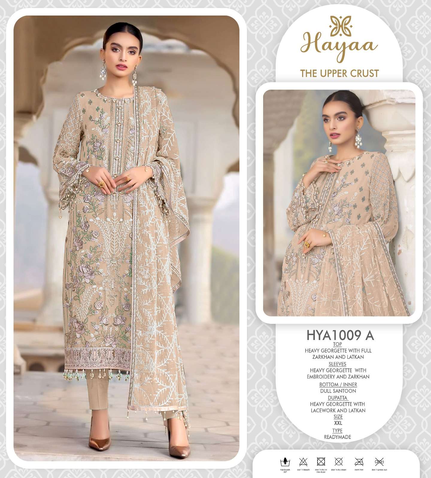 HYA-1009 COLOURS BY AQSAWHOLESALE GEORGETTE EMBROIDERY WORK PAKISTANI DRESSES