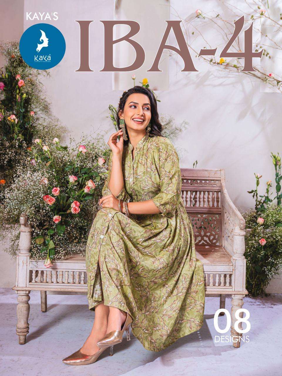 IBA VOL-4 BY KAYA 401 TO 408 SERIES CAPSULE PRINT WORK KURTIS