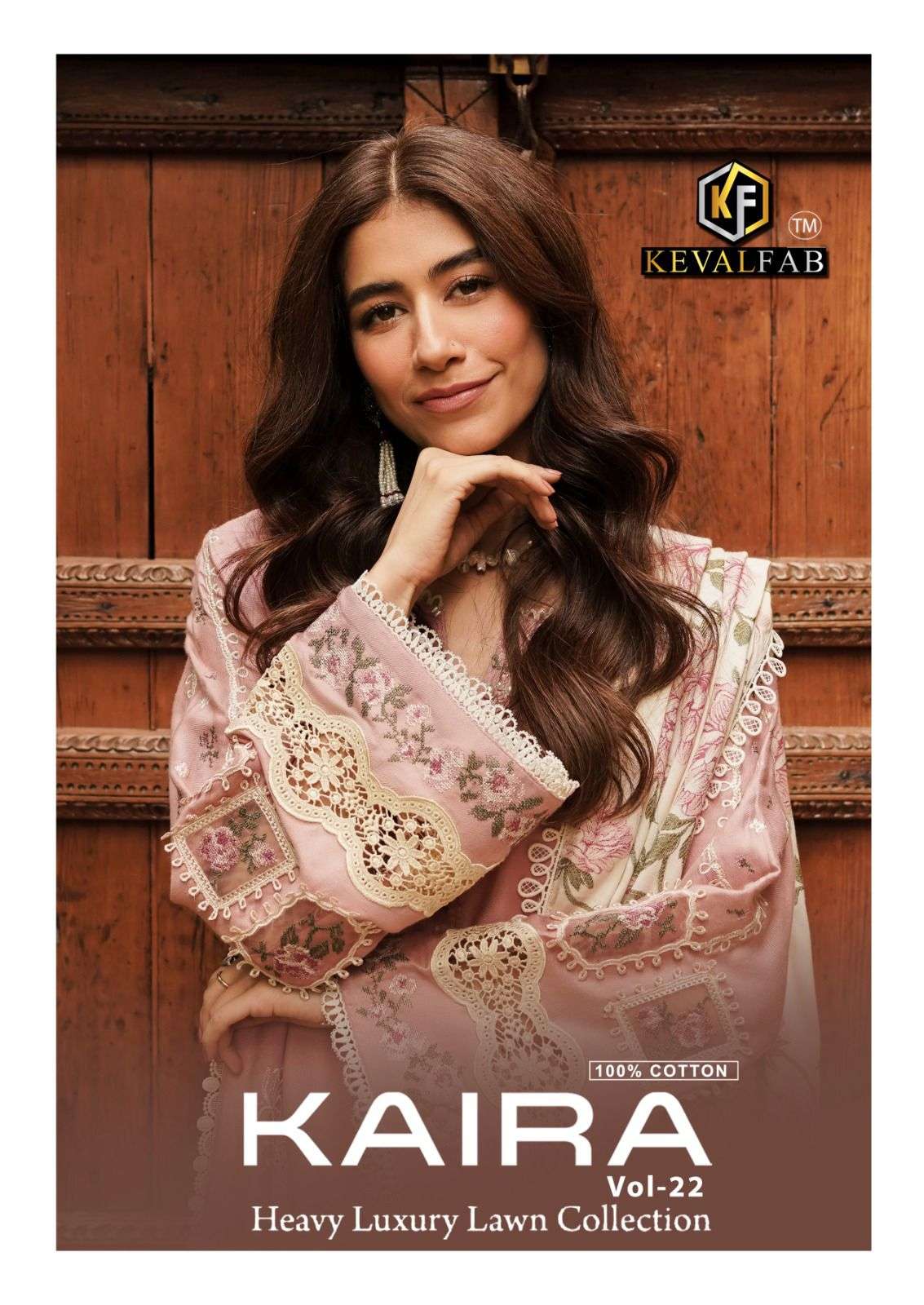 KAIRA VOL-22 BY KEVAL FAB 22001 TO 22006 SERIES LAWN COTTON PRINT PAKISTANI DRESSES