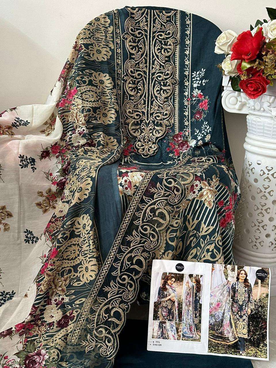 MT-1391 HIT DESIGN BY MEHBOOB TEX COTTON PRINT WORK PAKISTANI DRESS