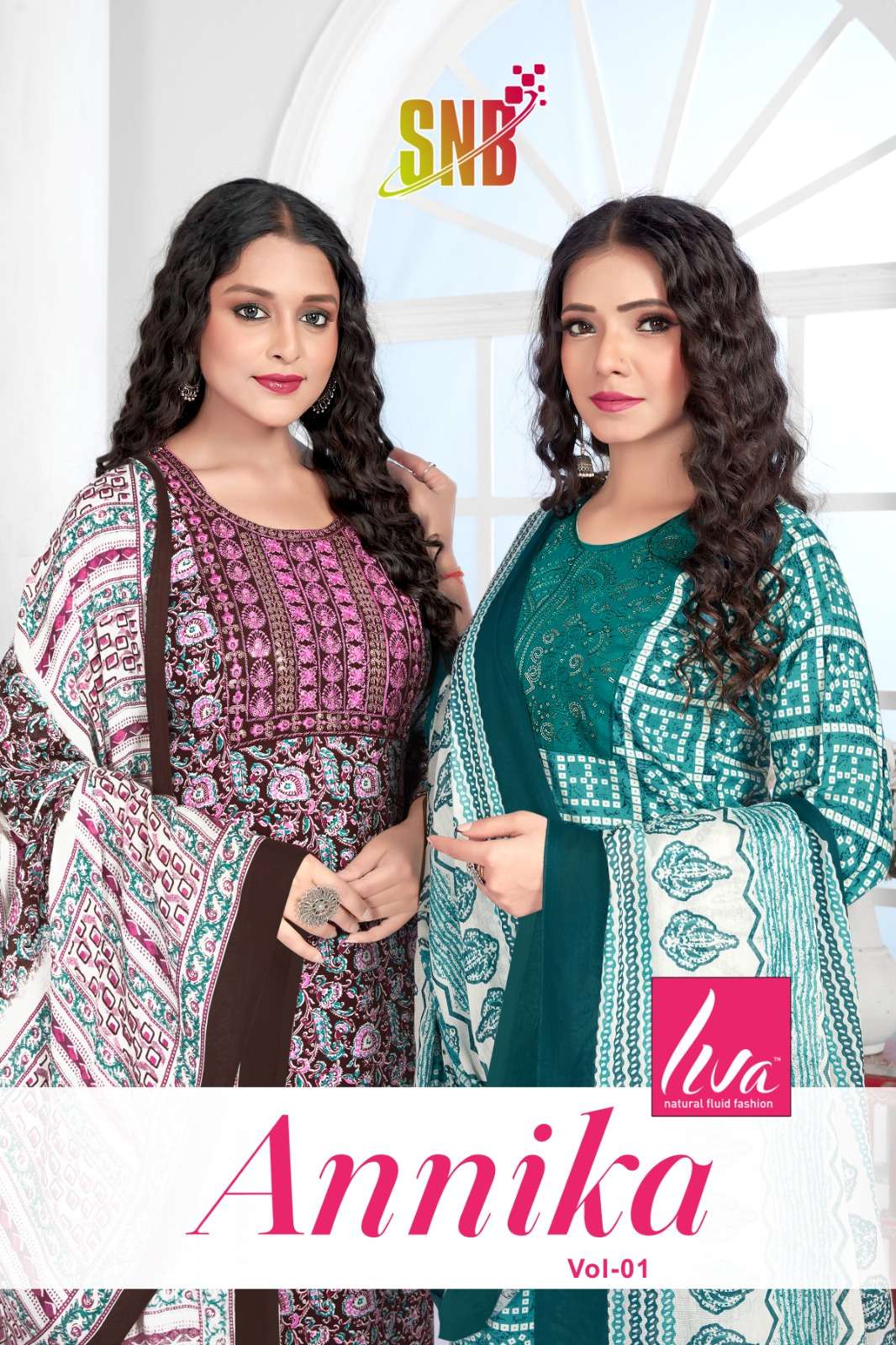 SNB ANNIKA BY AQSAWHOLESALE 1001 TO 1008 SERIES RAYON PRINT WORK READYMADE DRESSES