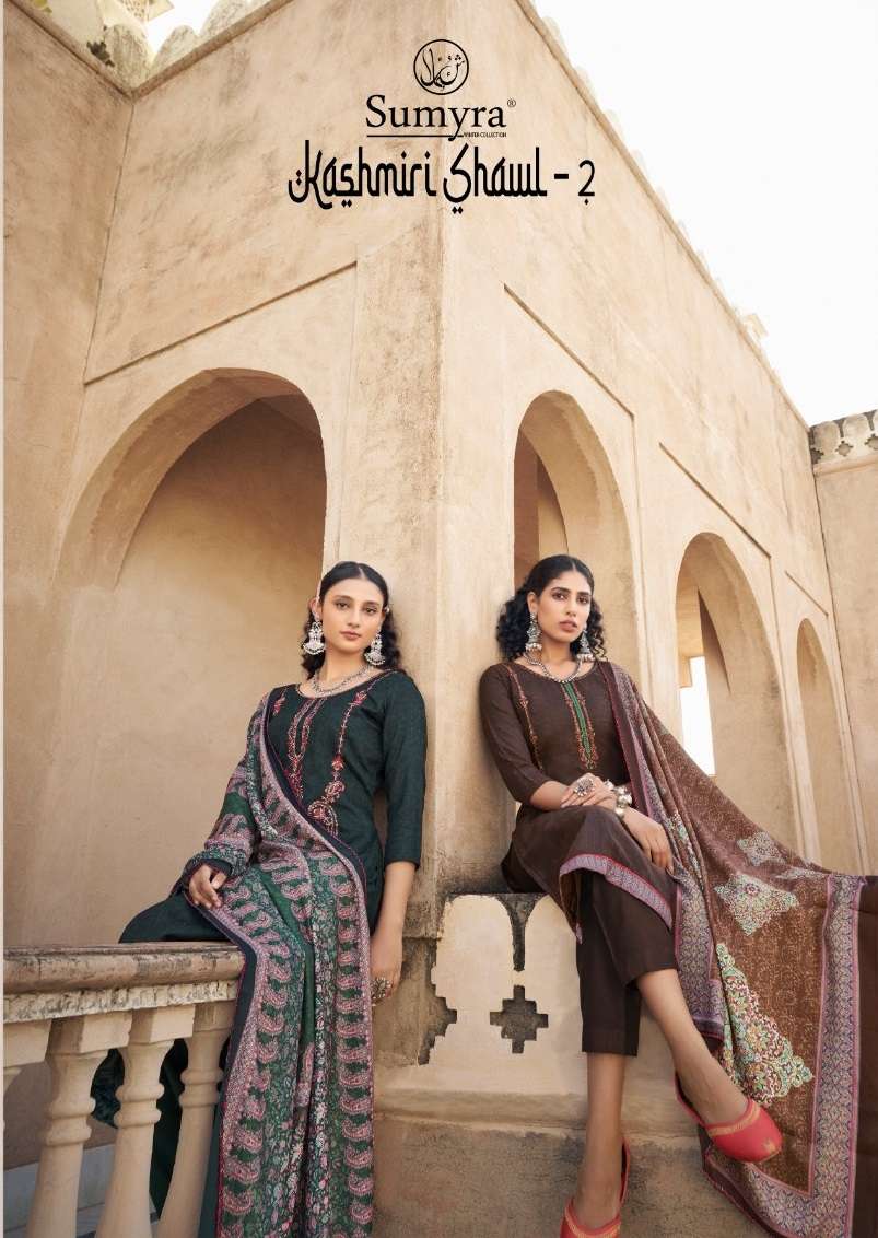 SUMYRA KASHMIRI SHAWK VOL-2 BY RADHIKA FASHION PASHMINA PRINT WORK WINTER WEAR DRESSES