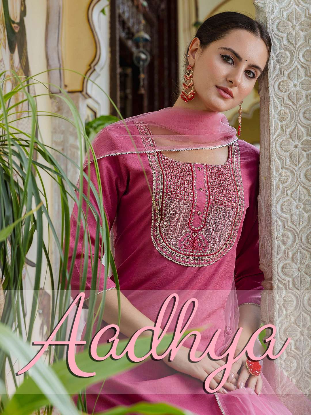 AADHYA BY AQSAWHOLESALE 01 TO 11 SRIES COTTON EMBROIDERY WORK READYMADE DRESSES