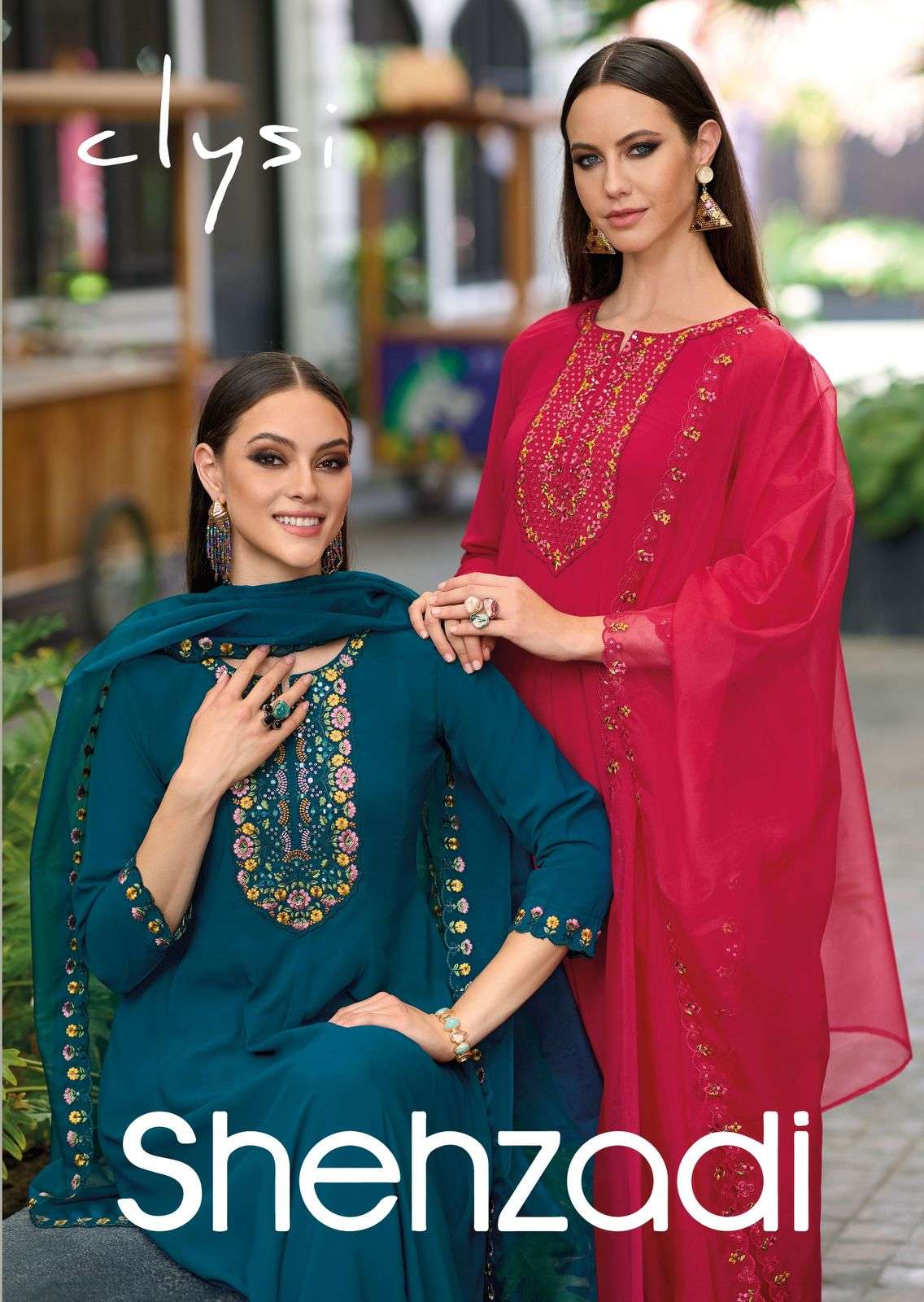 CLYSI SHEHZADI BY AQSAWHOLESALE 1001 TO 1004 SERIES VISCOSE WORK READYMADE DRESSES