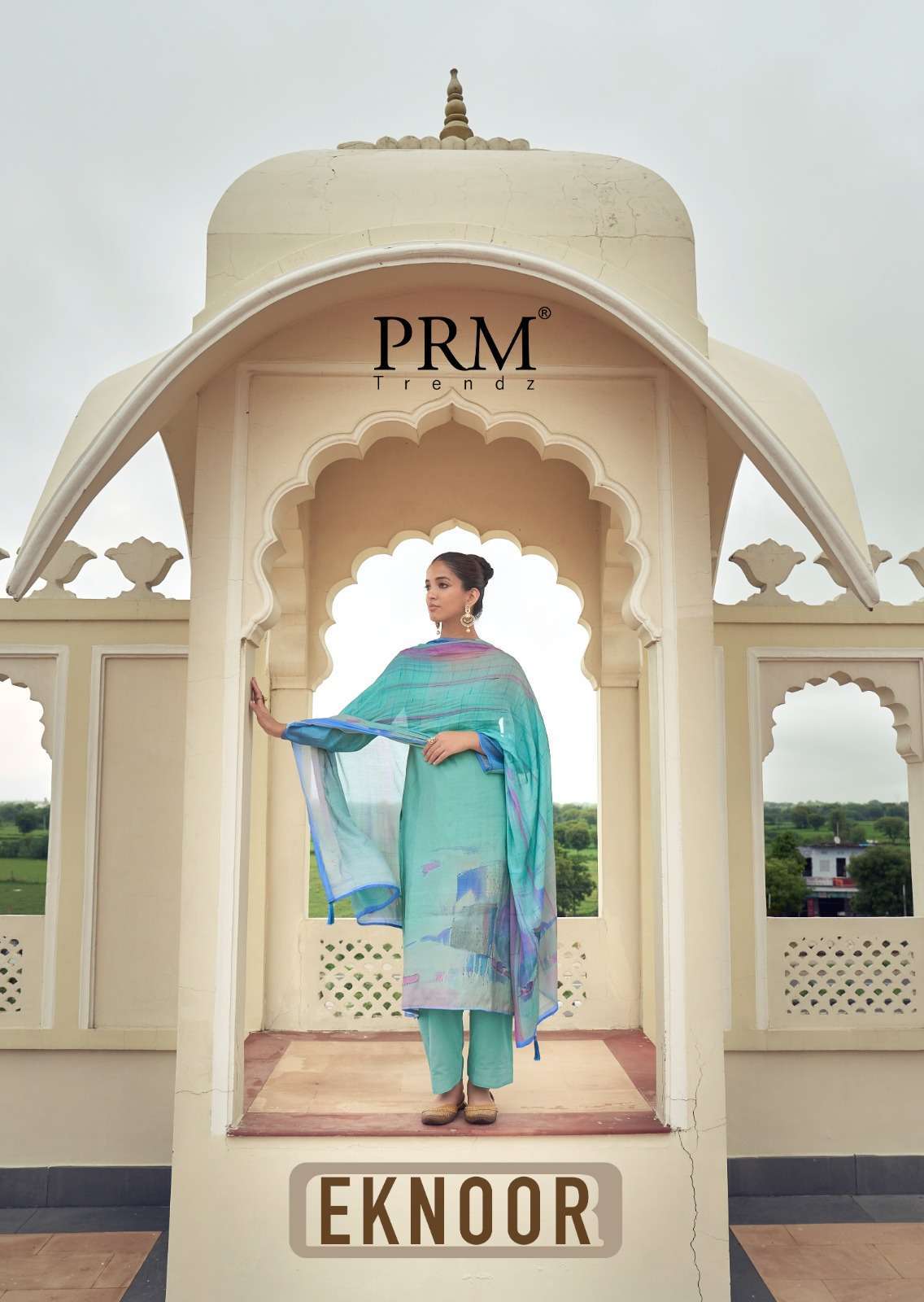 EKNOOR BY PRM TRENDZ 6601 TO 6606 SERIES SIMMER MUSLIN PRINT WORK DRESSES