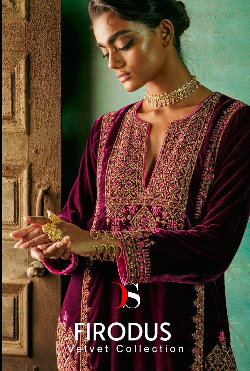 FIRDOUS VELVET COLLECTION BY DEEPSY SUITS 3291 TO 3294 SERIES VELVET WINTER WEAR DRESSES