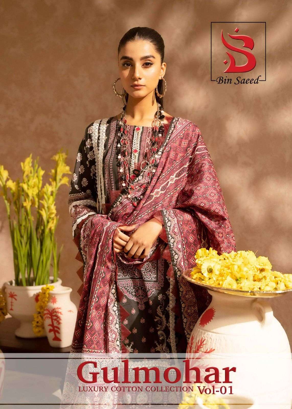 GULMOHAR VOL-1 BY AQSAWHOLESALE 101 TO 106 SERIES COTTON KARACHI PRINT DRESSES