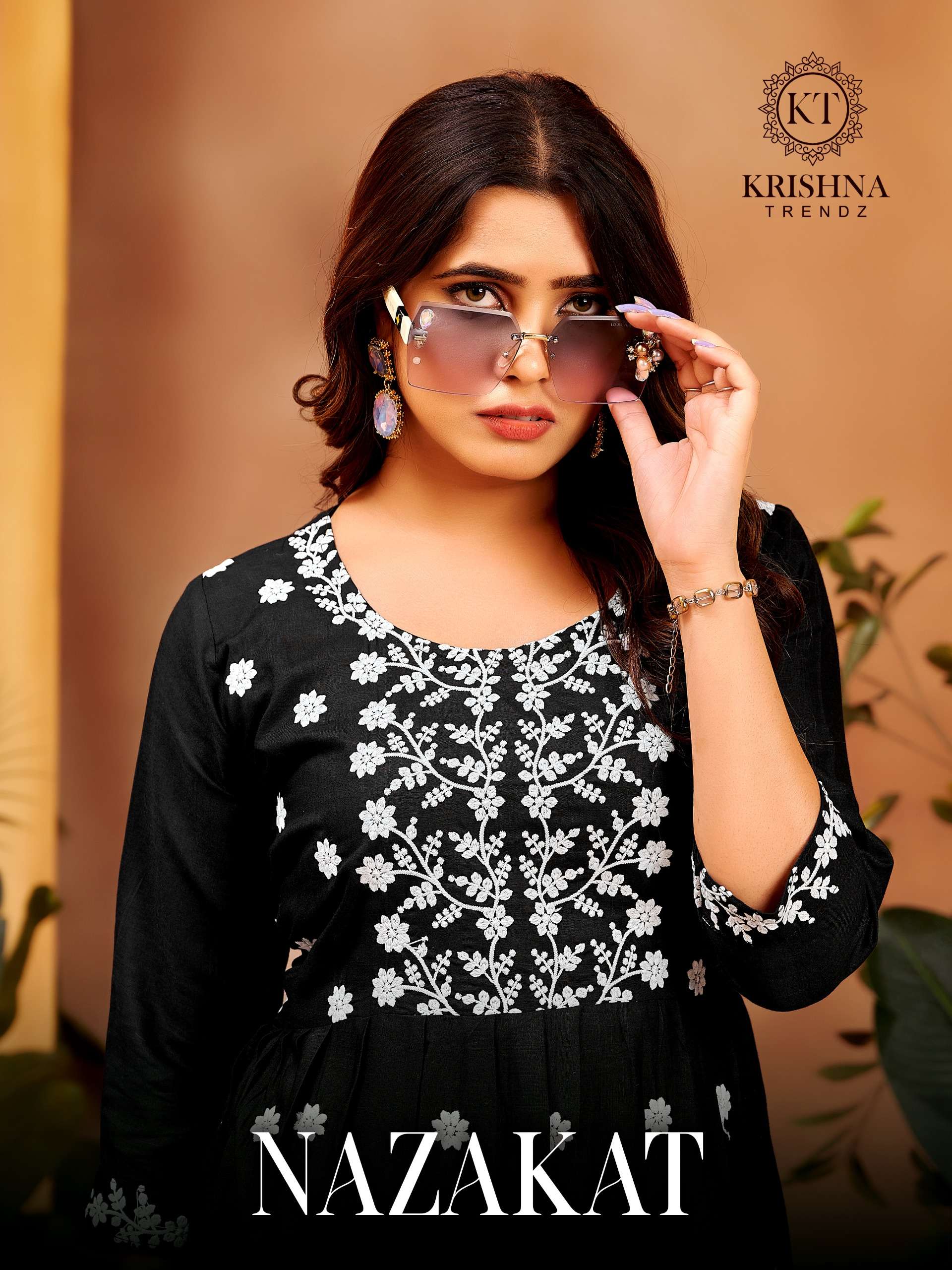 KT-NAZAKAT BY AQSAWHOLESALE RAYON SLUB HEAVY EMBROIDERY WORK TUNICS