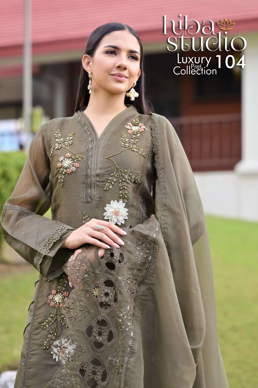 LPC VOL-104 BY HIBA STUDIO PURE COTTON STRATCHABLE WORK READYMADE DRESSES