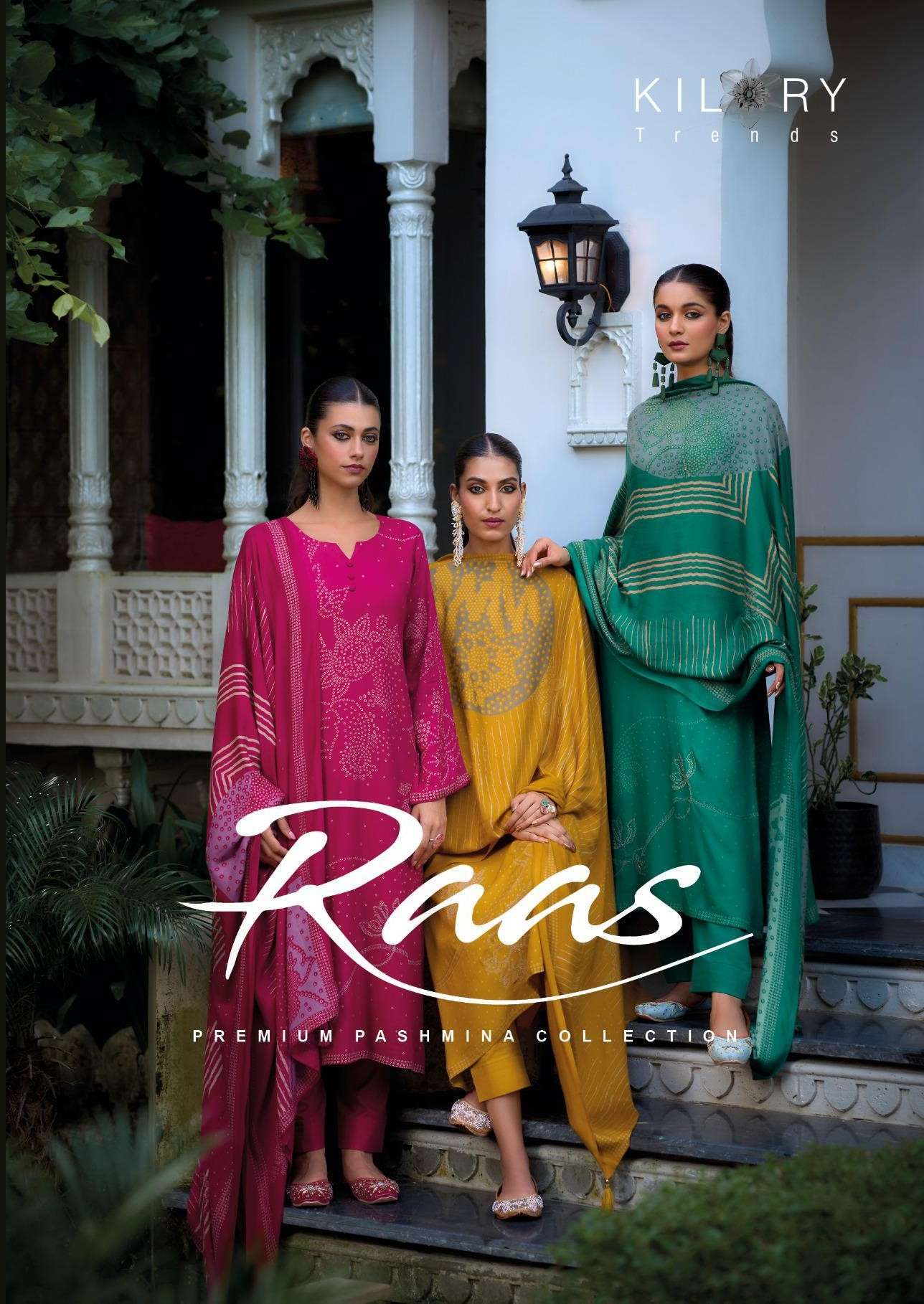 RAAS BY KILORY TRENDZ 1131 TO 1138 SERIES VISCOSE PASHMINA WORK WINTER WEAR DRESSES