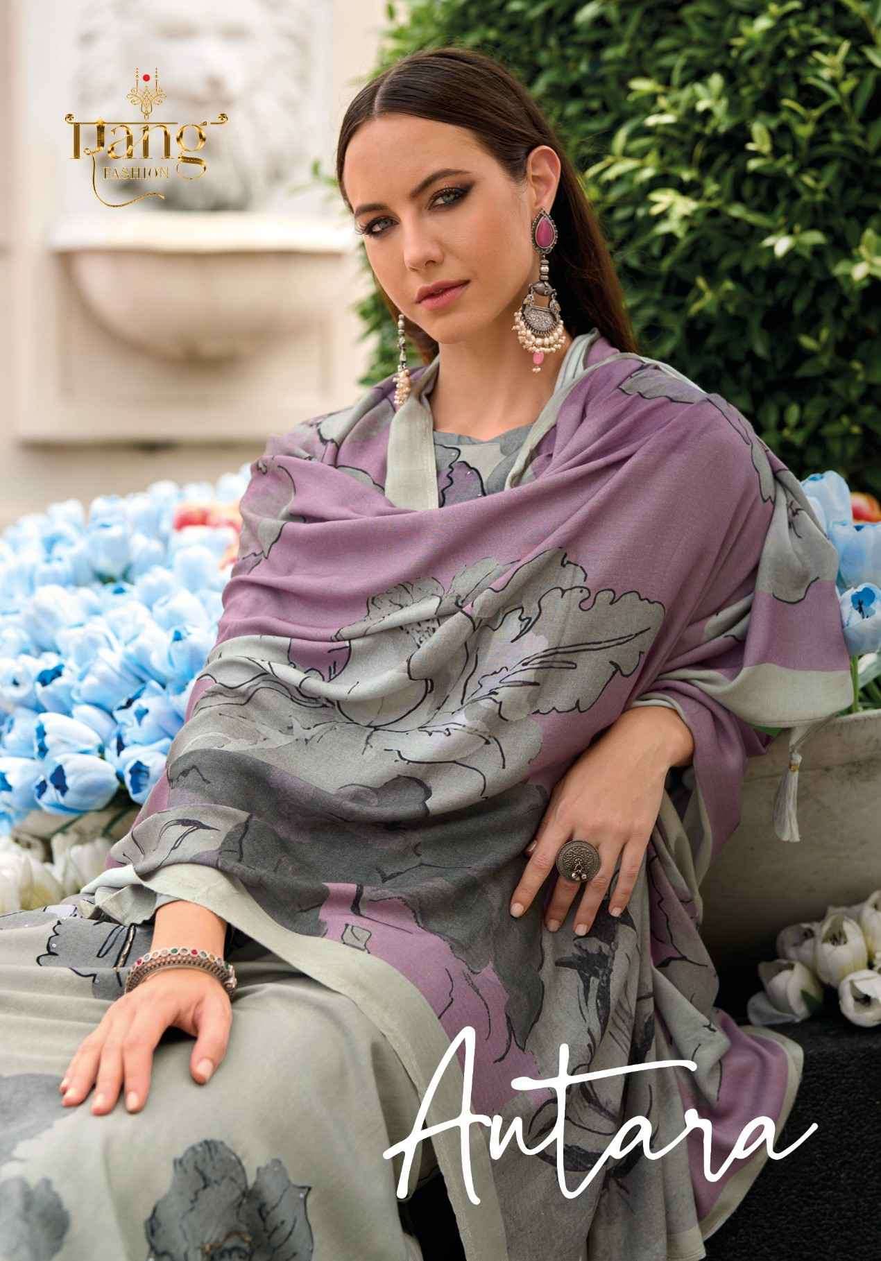 RANG FASHION ANTARA BY AQSAWHOLESALE 01 TO 04 SERIES WOOL PRINT WORK WINTER DRESSES